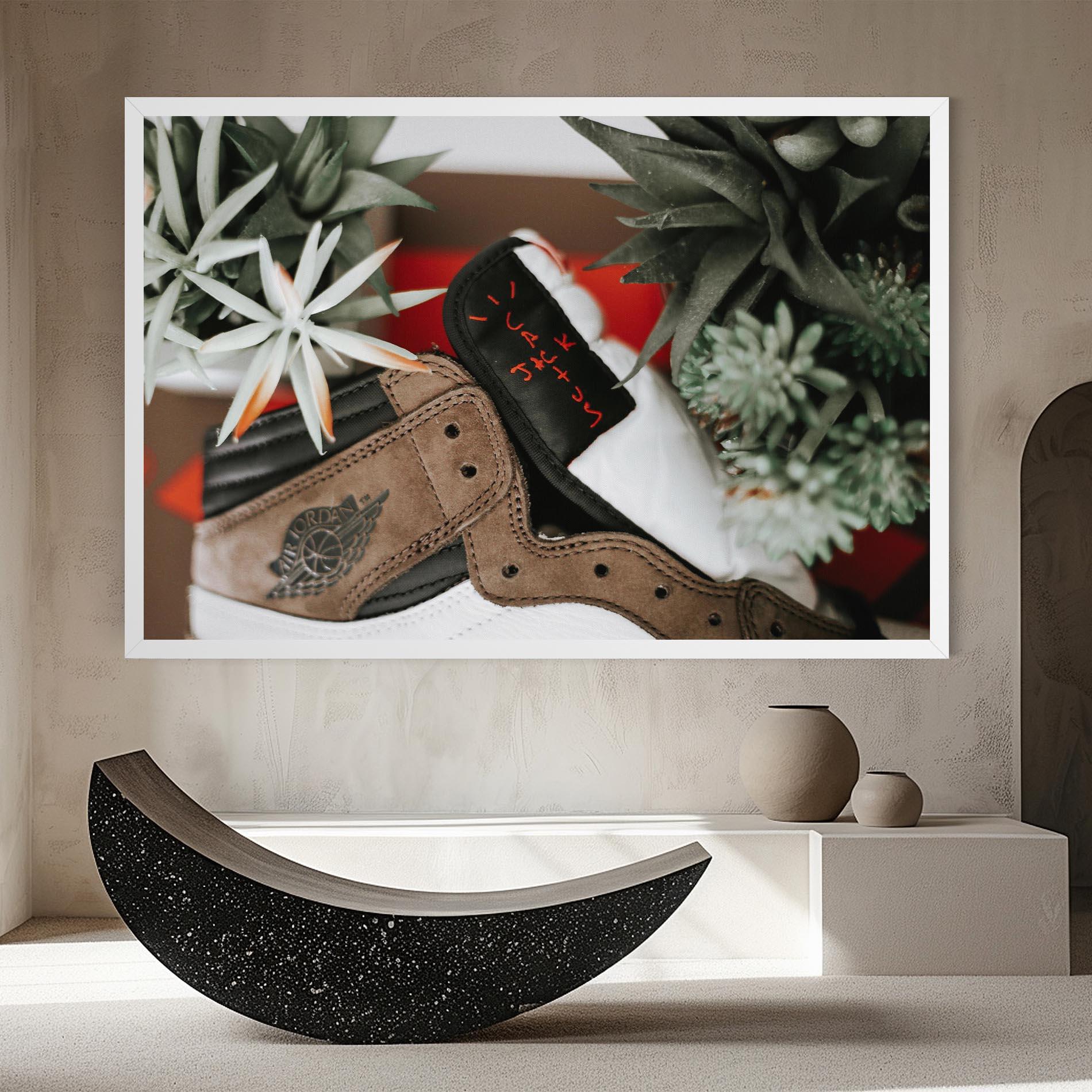 Tablou Canvas Brown Air Jordan mockup 8