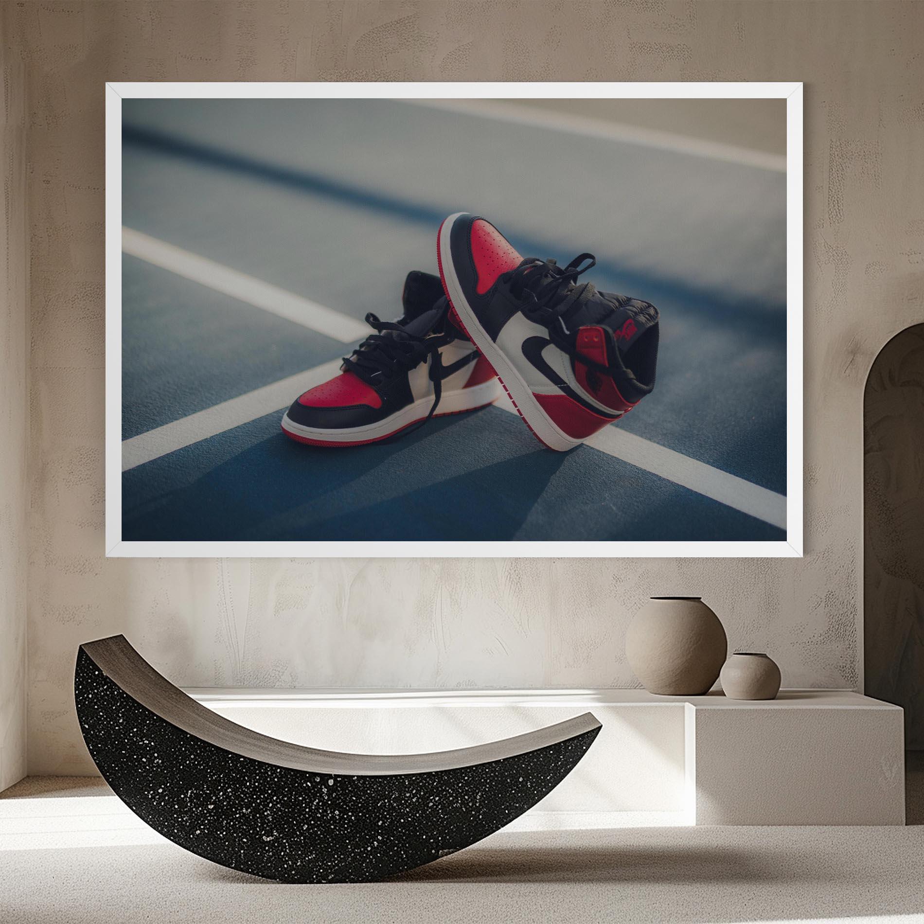 Tablou Canvas Cool Nike Red Jordan Air mockup 8