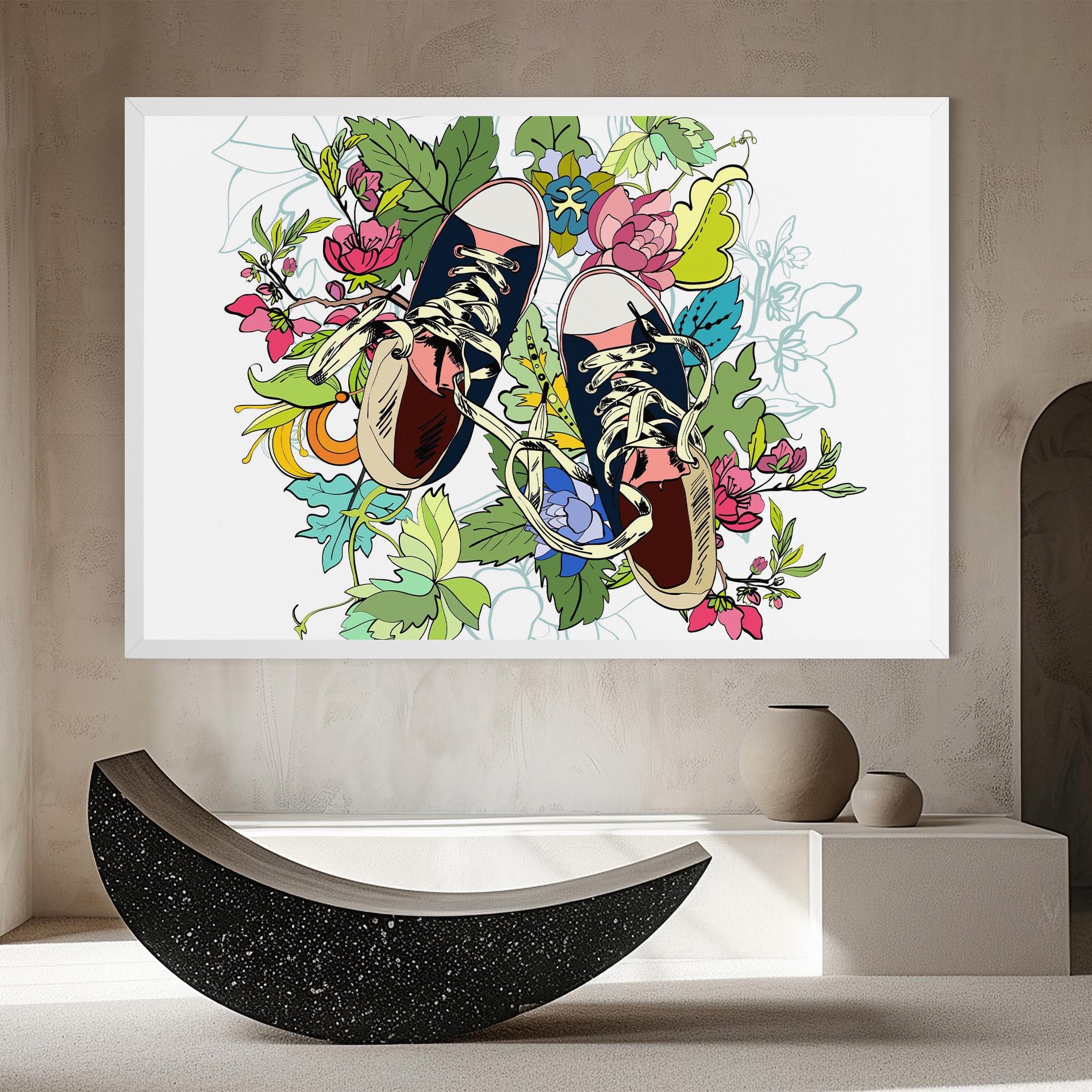 Tablou Canvas Flower Shoes mockup 8