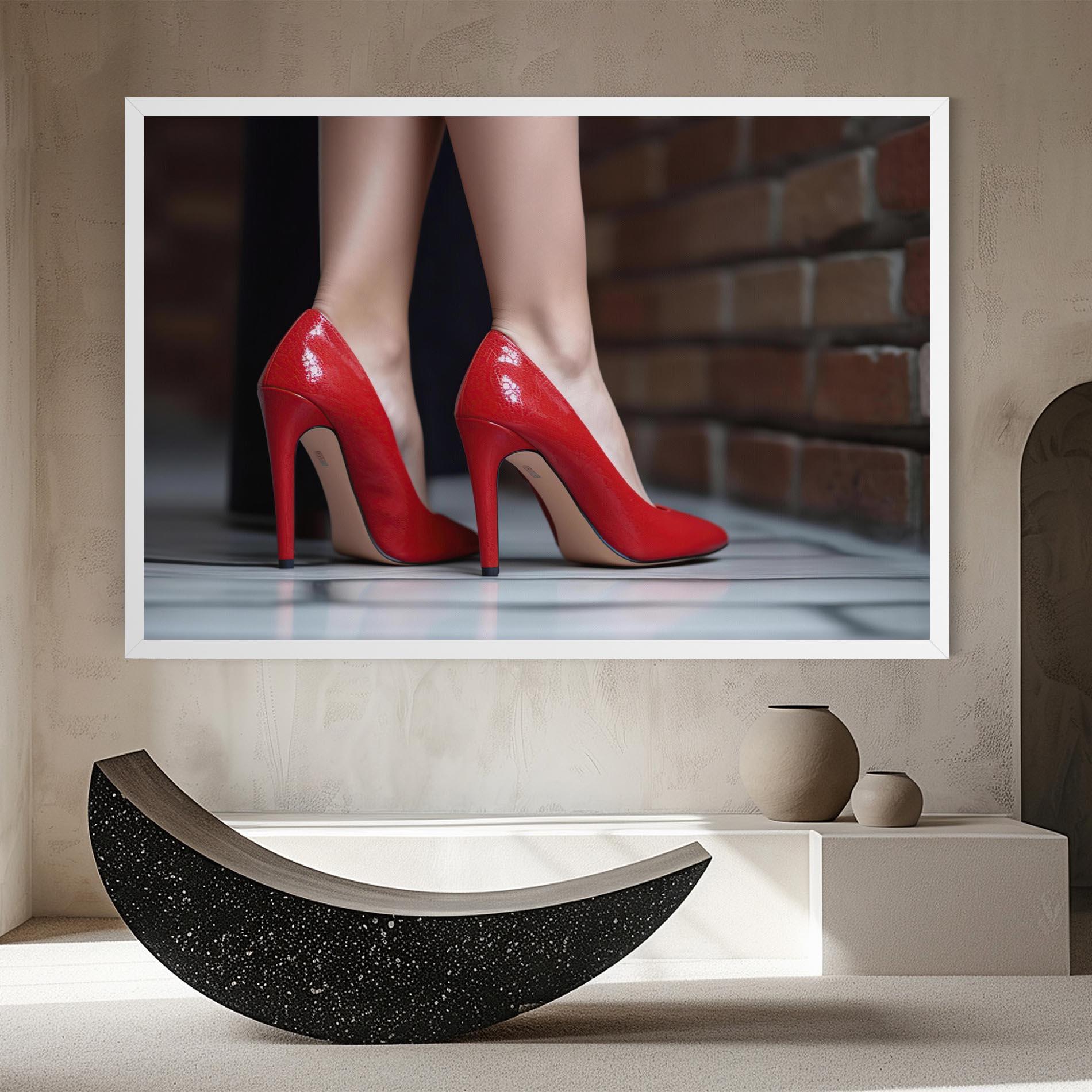 Tablou Canvas Sexy Red Heels mockup 8