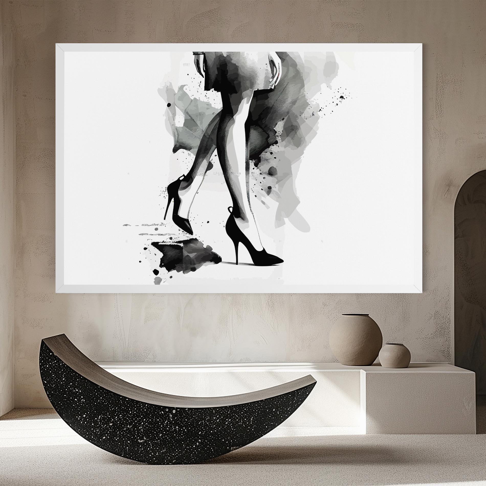 Tablou Canvas Watercolor Shoes mockup 8