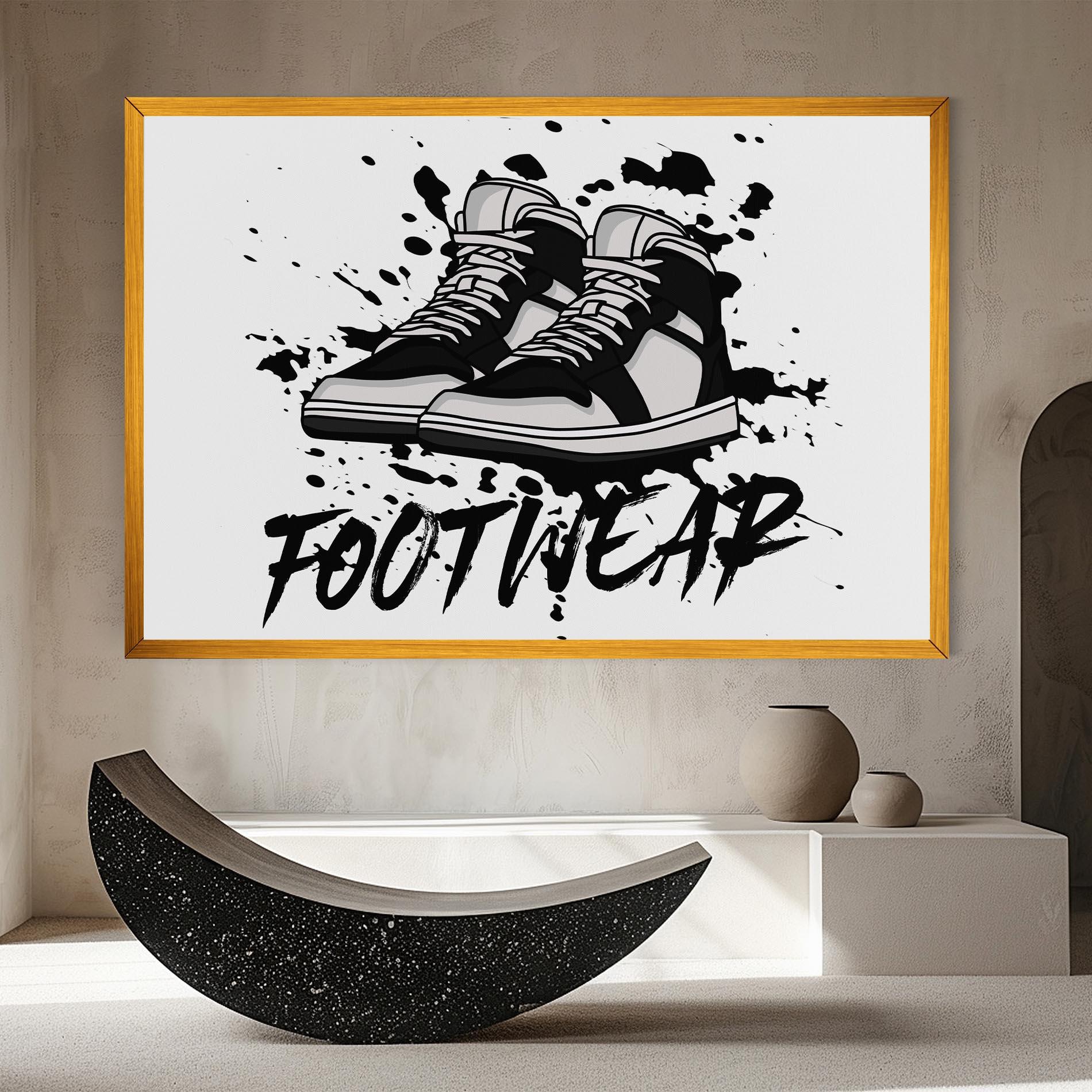 Tablou Canvas Black Footwear mockup 8