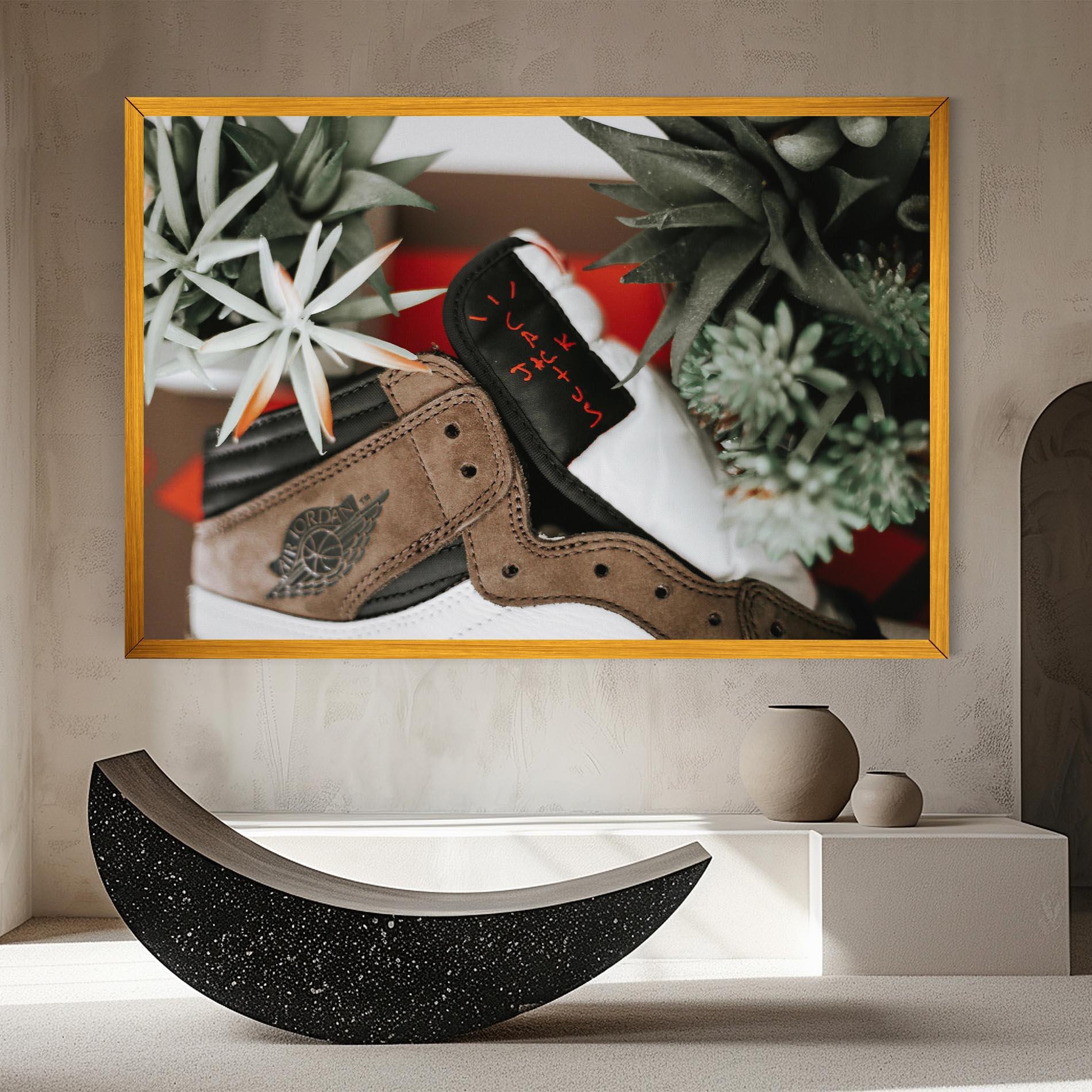 Tablou Canvas Brown Air Jordan mockup 8