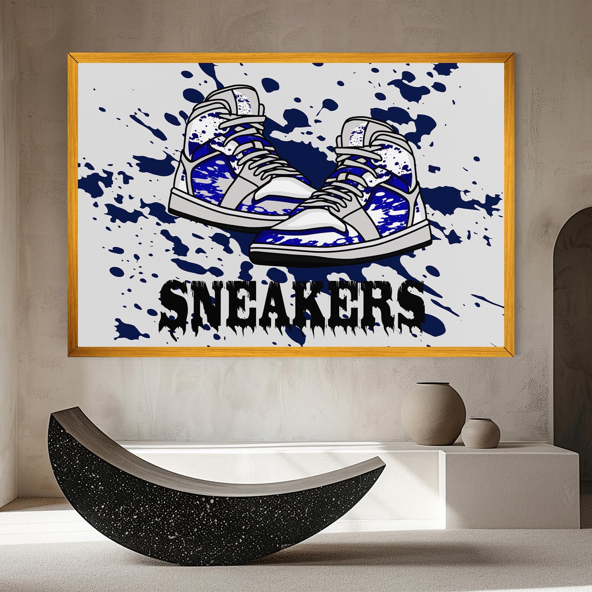 Dark Blue Sneakers mockup 8