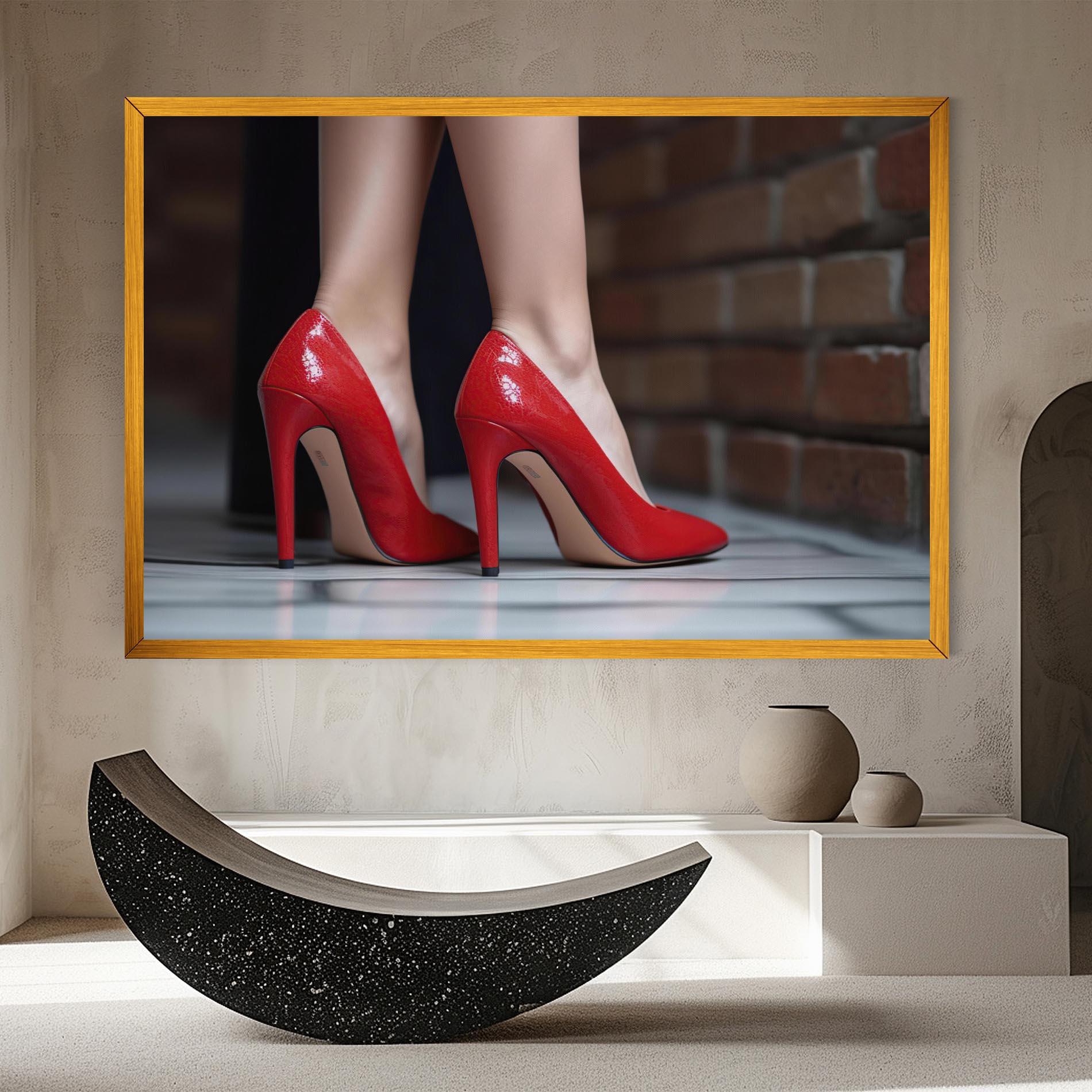 Tablou Canvas Sexy Red Heels mockup 8
