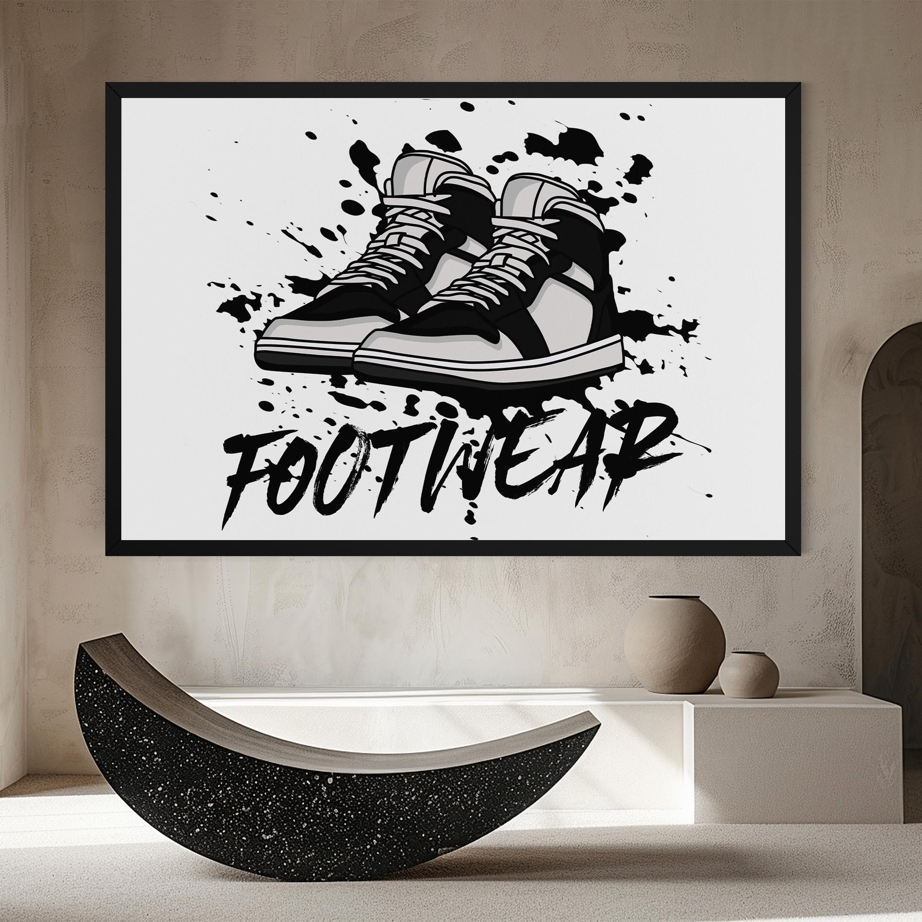 Tablou Canvas Black Footwear mockup 8