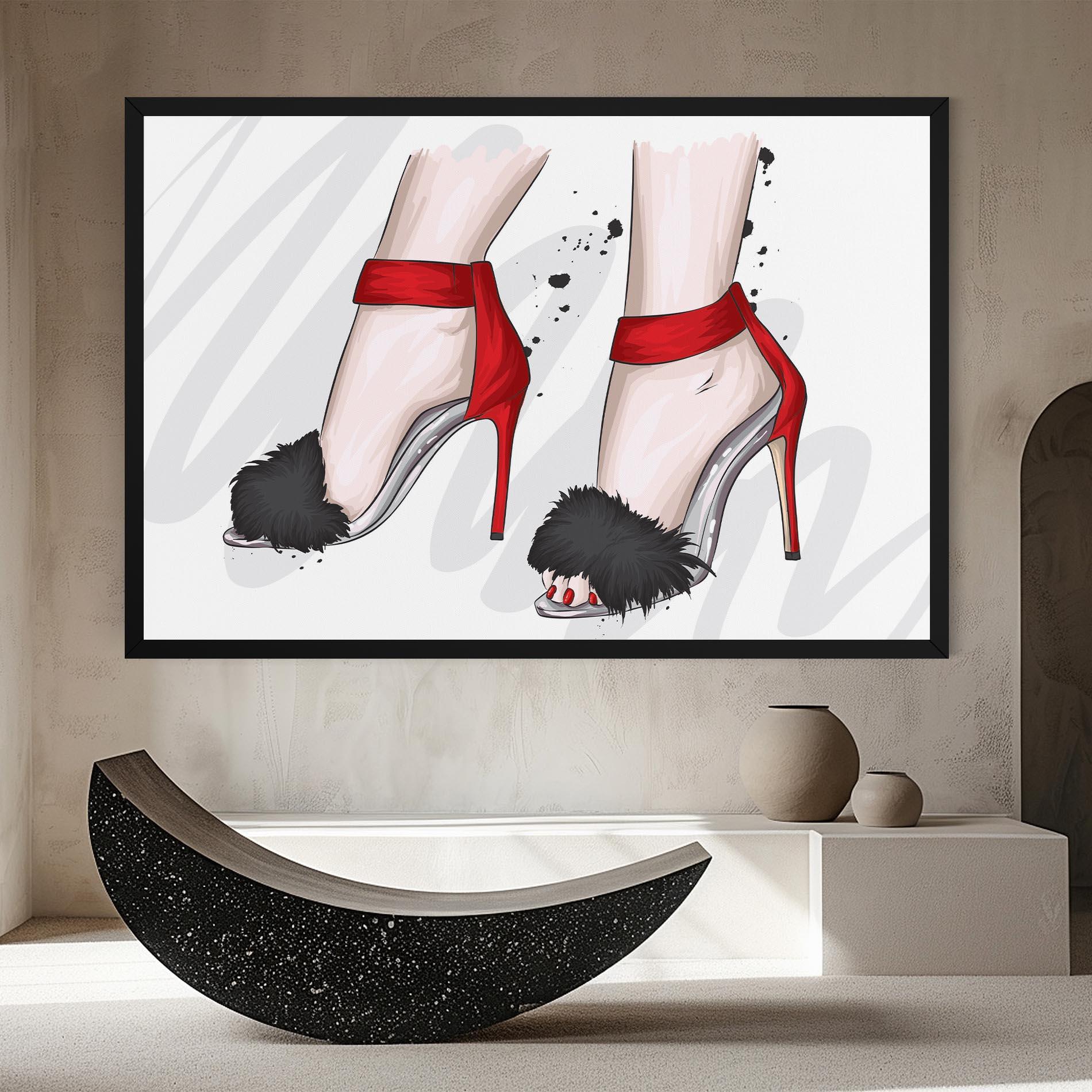 Tablou Canvas Black Red Heels mockup 8