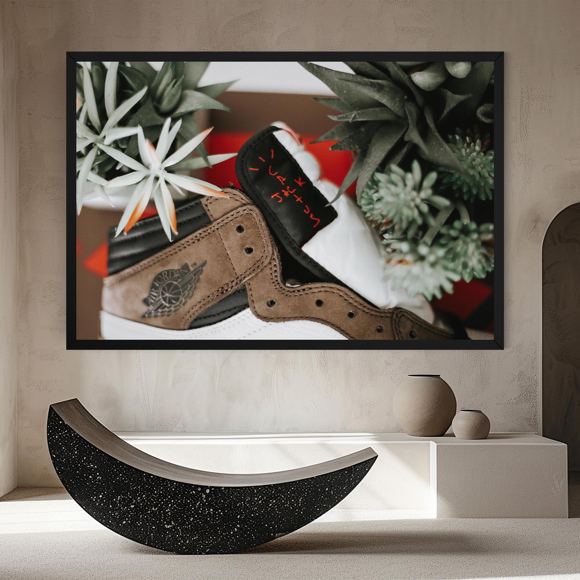 Tablou Canvas Brown Air Jordan mockup 8