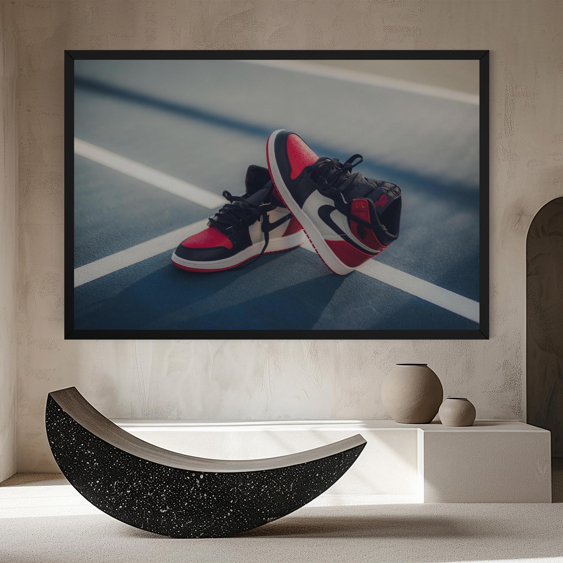 Tablou Canvas Cool Nike Red Jordan Air mockup 8