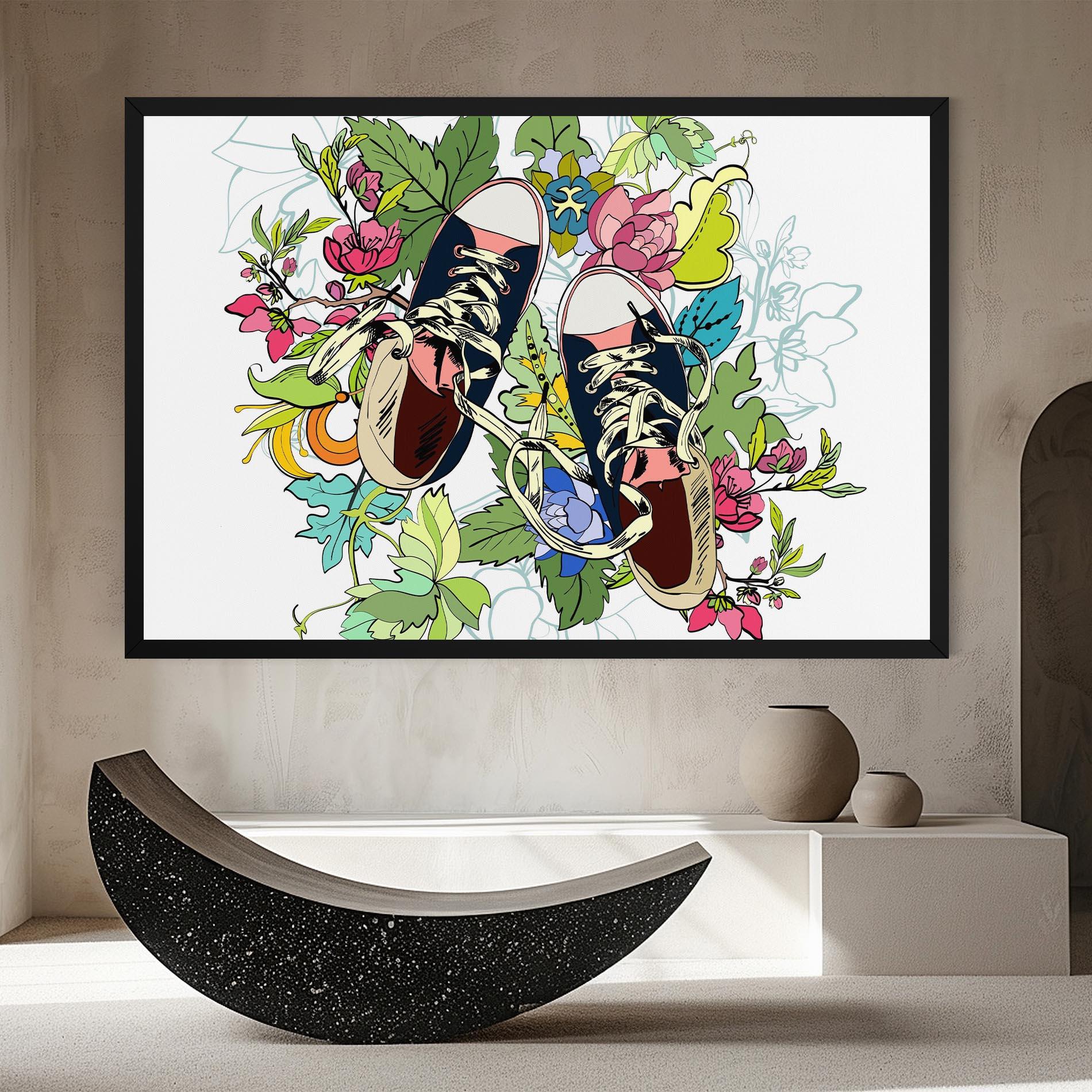 Tablou Canvas Flower Shoes mockup 8