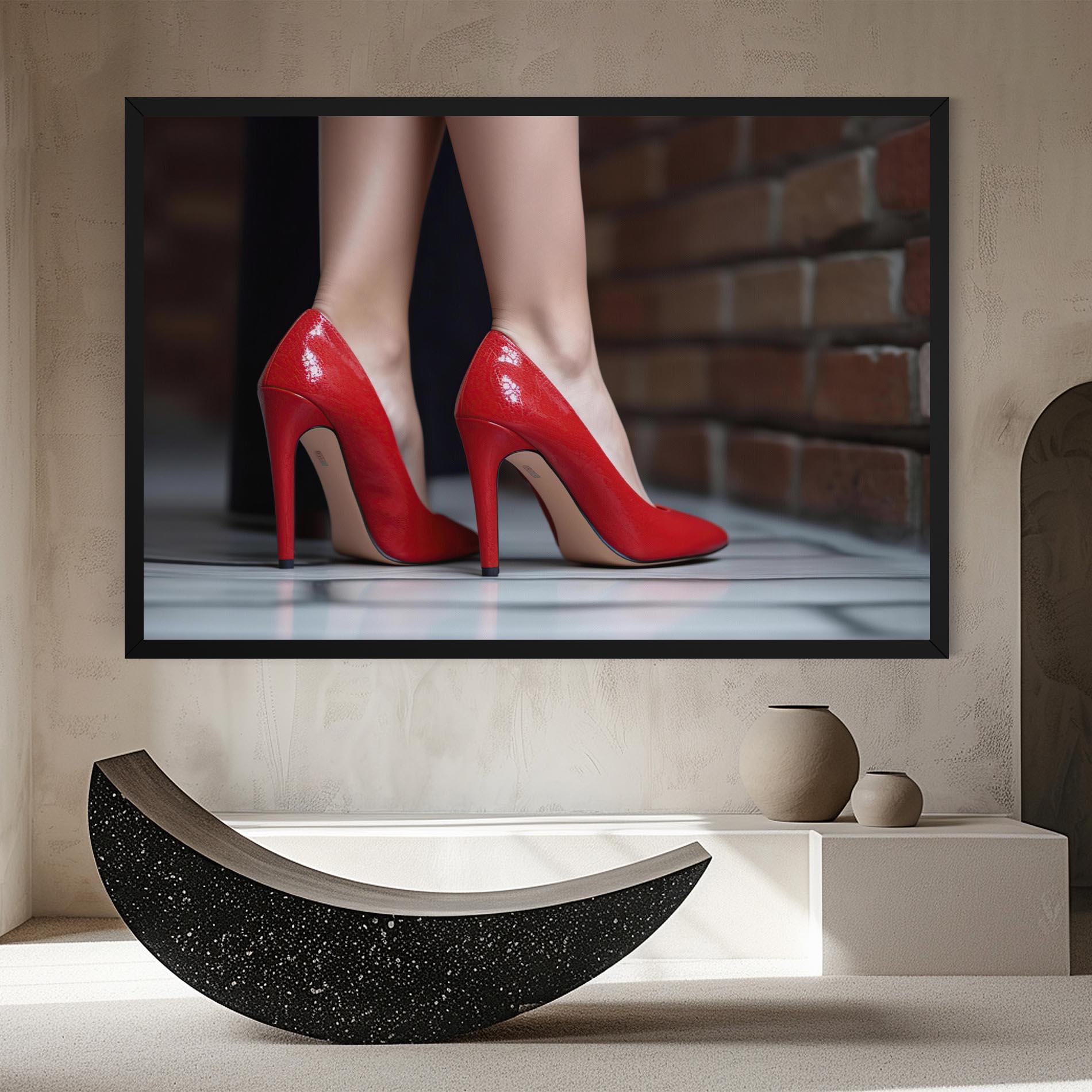 Tablou Canvas Sexy Red Heels mockup 8