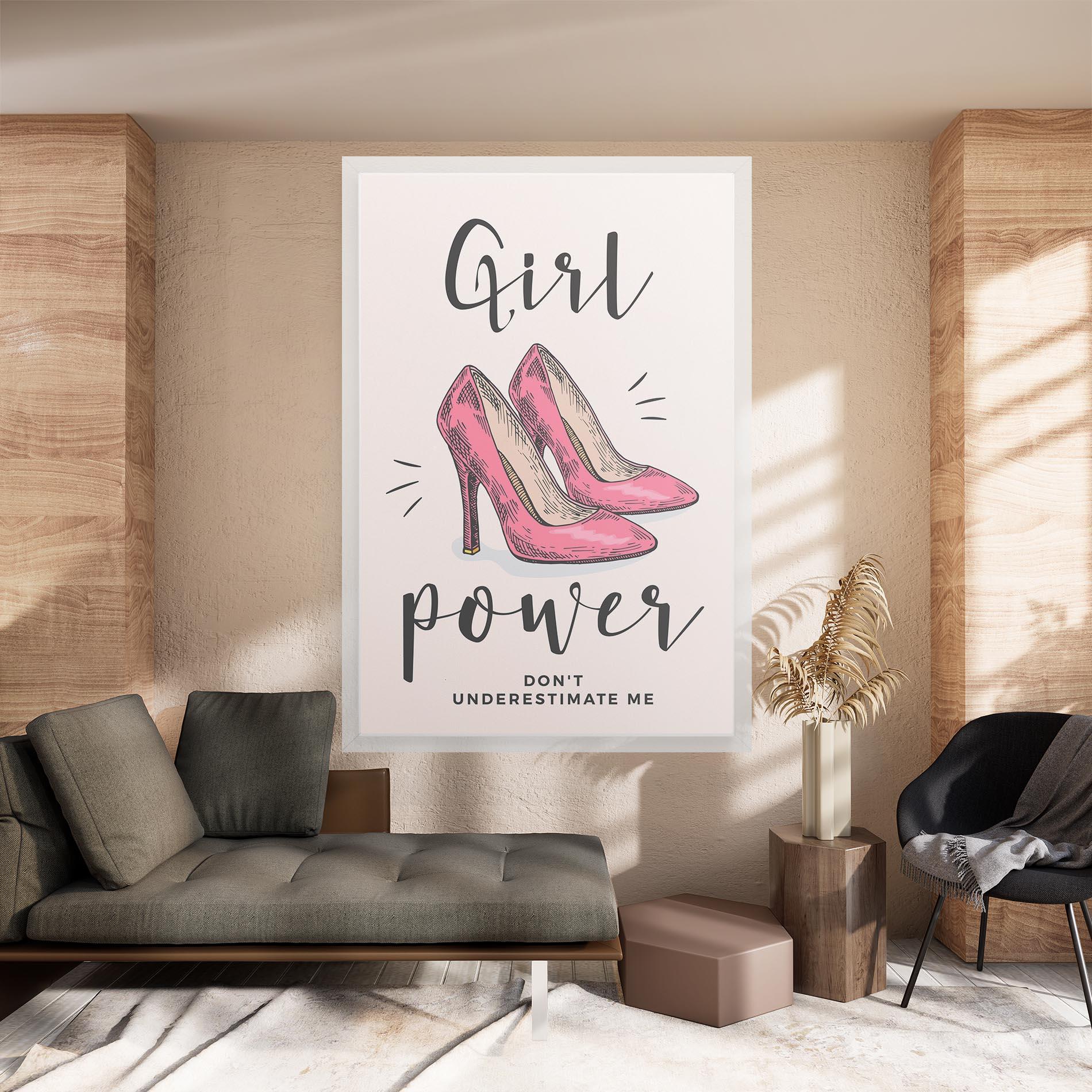Tablou Canvas Girl Power mockup 8