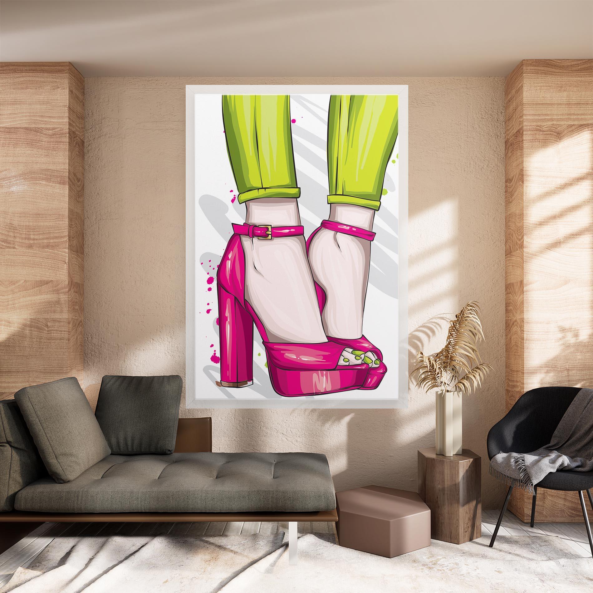 Tablou Canvas Green Nails mockup 8