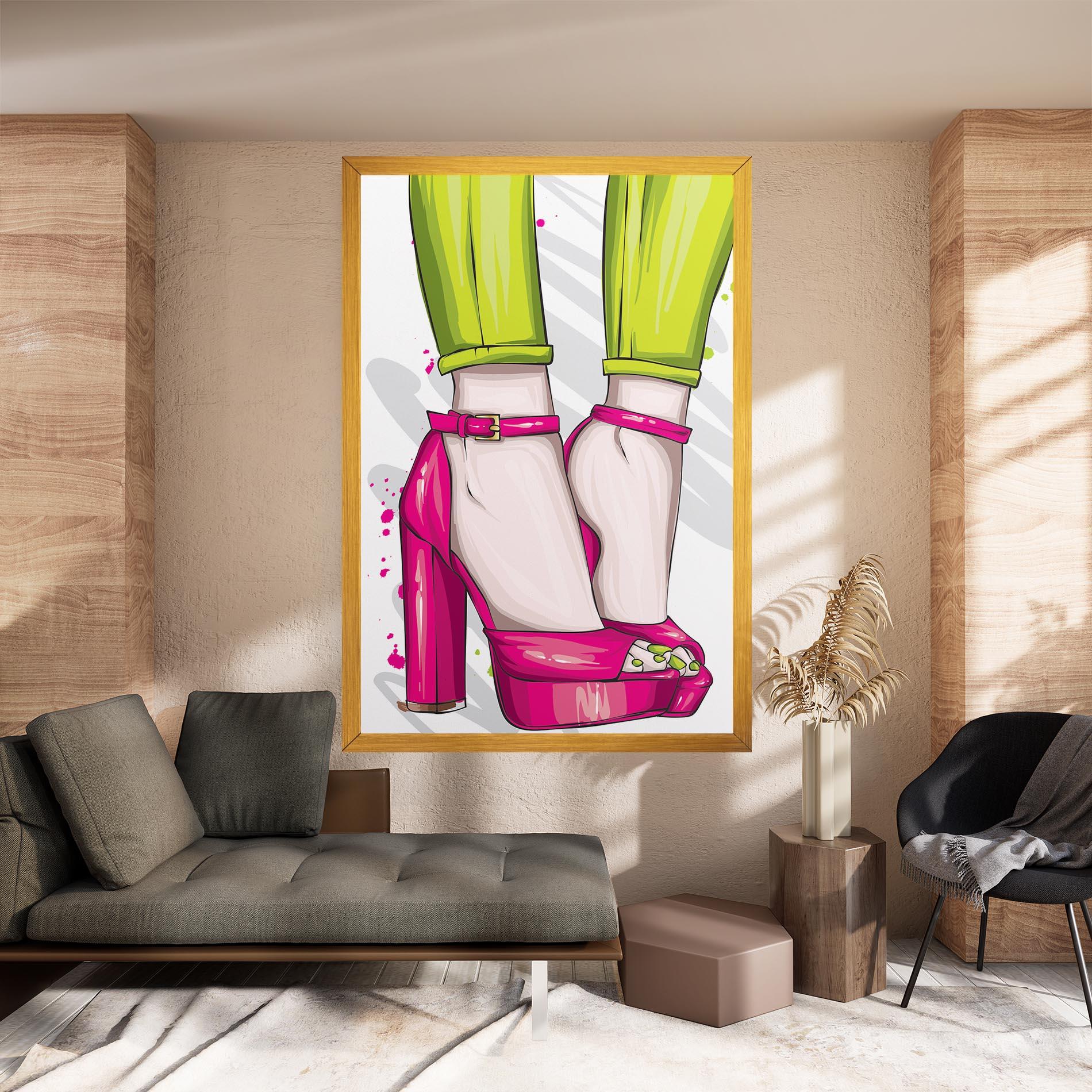 Tablou Canvas Green Nails mockup 8