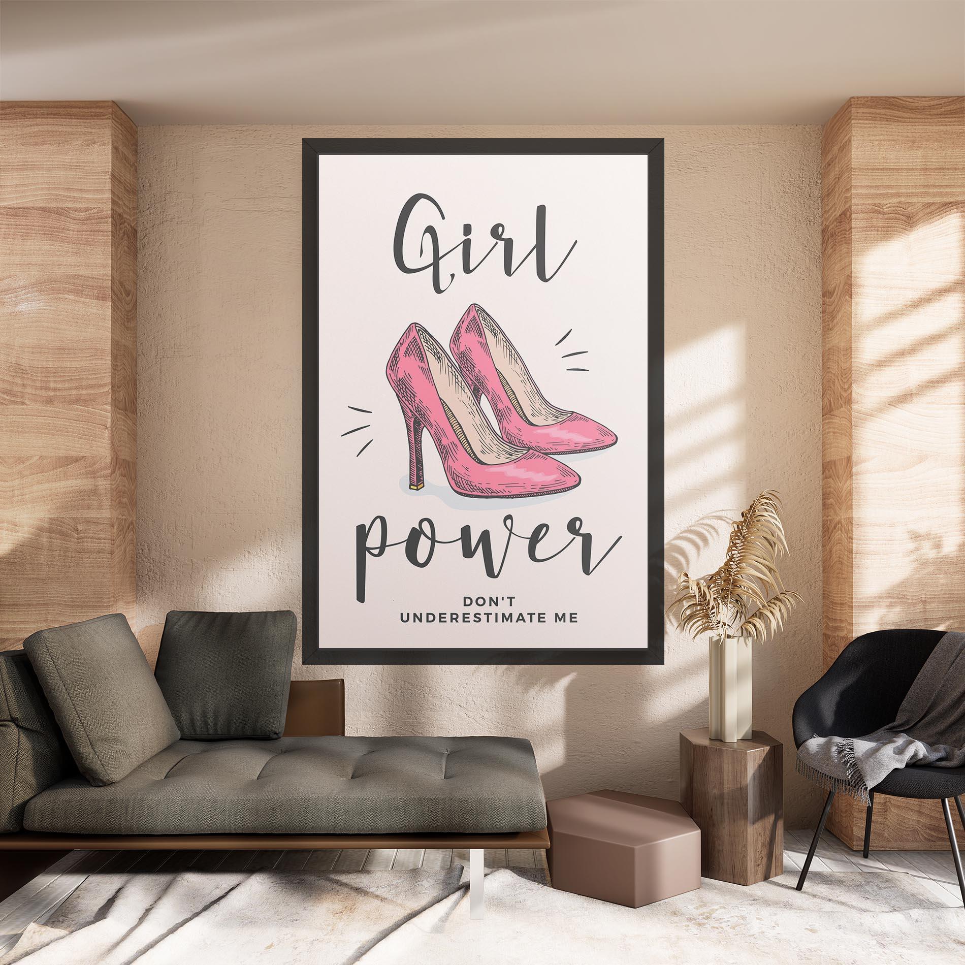 Tablou Canvas Girl Power mockup 8