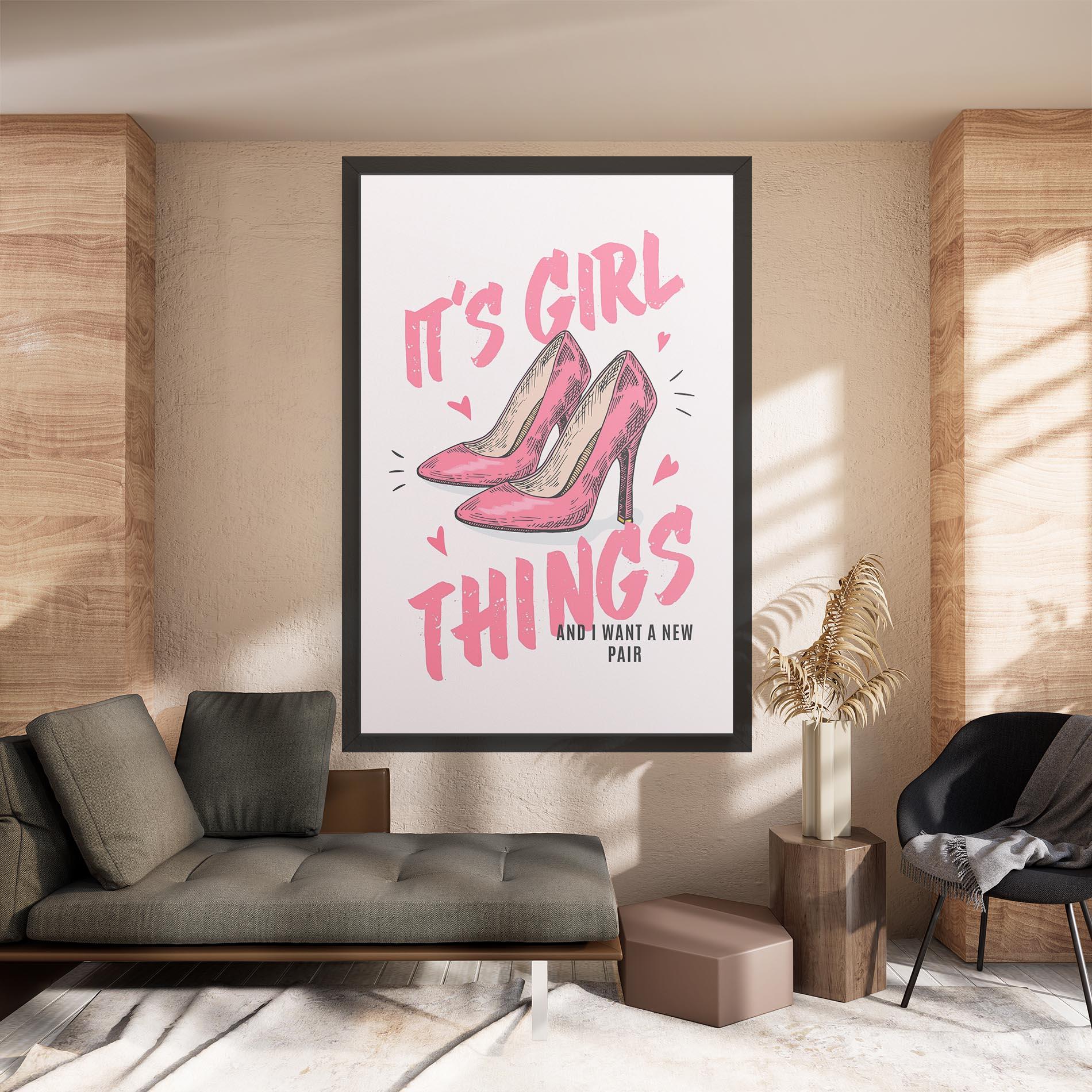 Tablou Canvas Girl Things mockup 8
