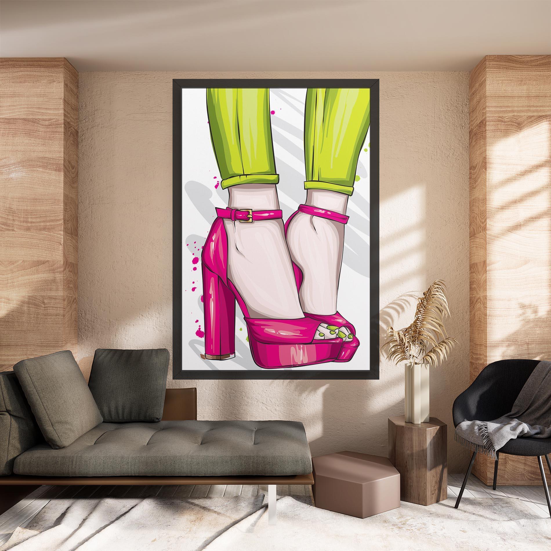 Tablou Canvas Green Nails mockup 8