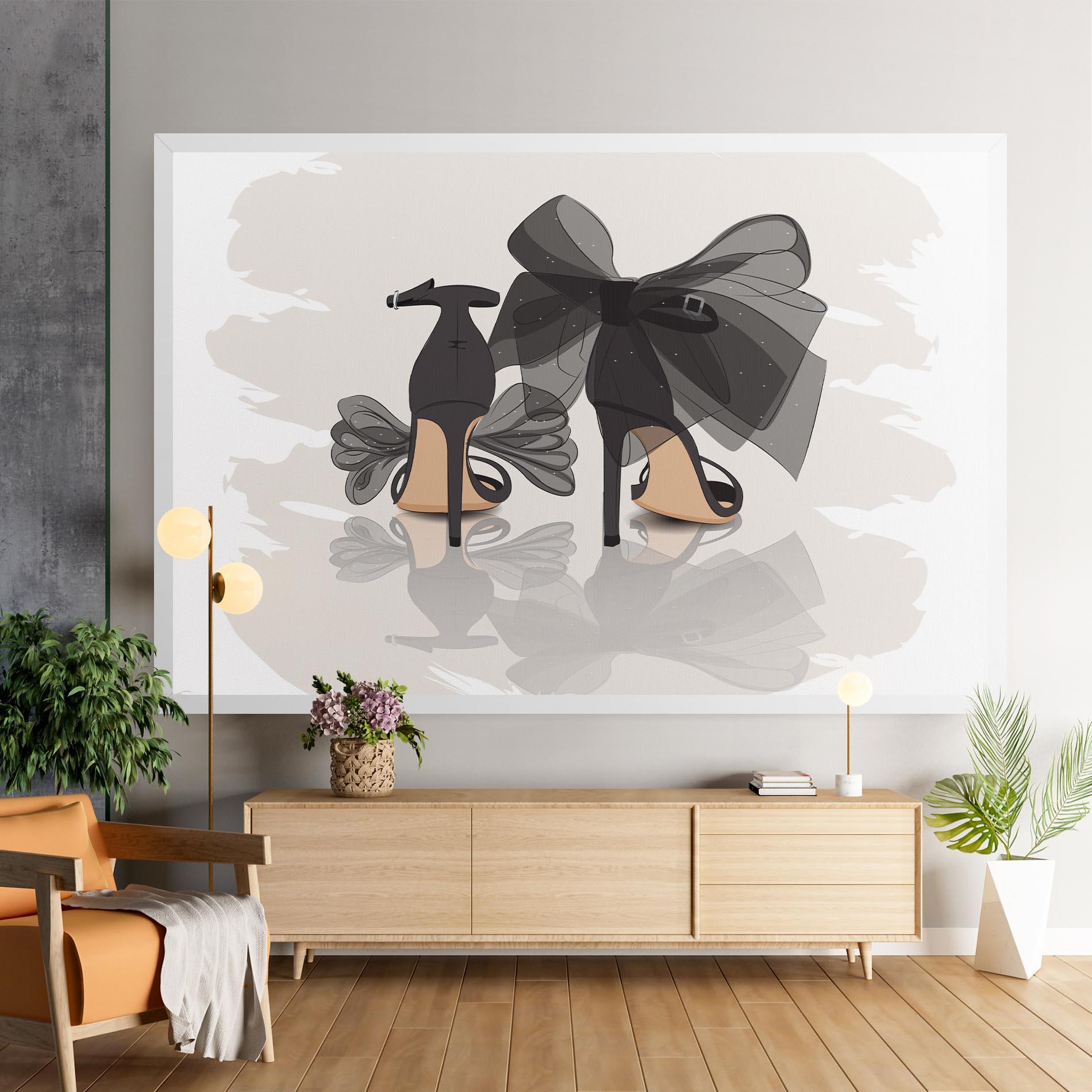 Tablou Canvas Black Bow Heels mockup 9