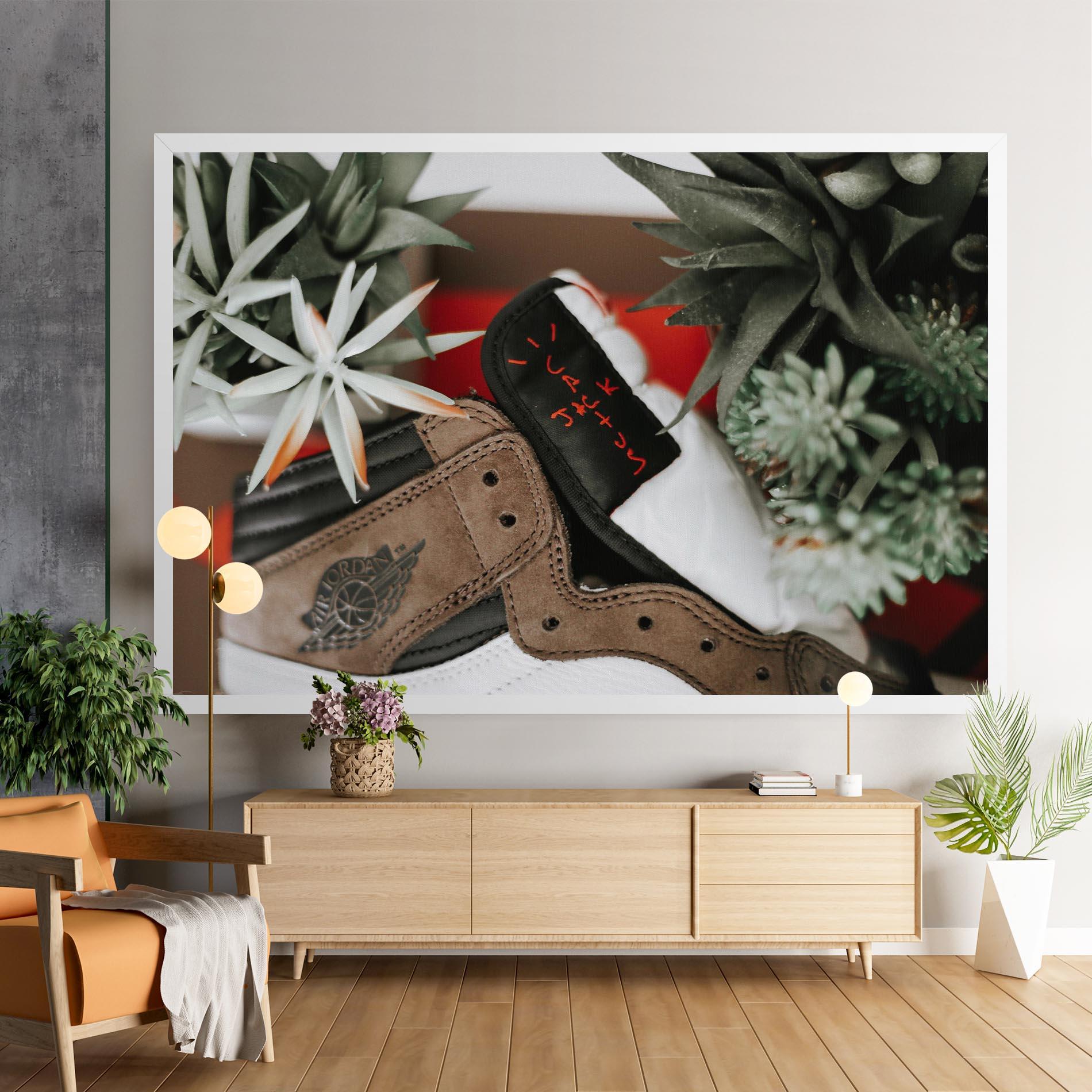 Tablou Canvas Brown Air Jordan mockup 9