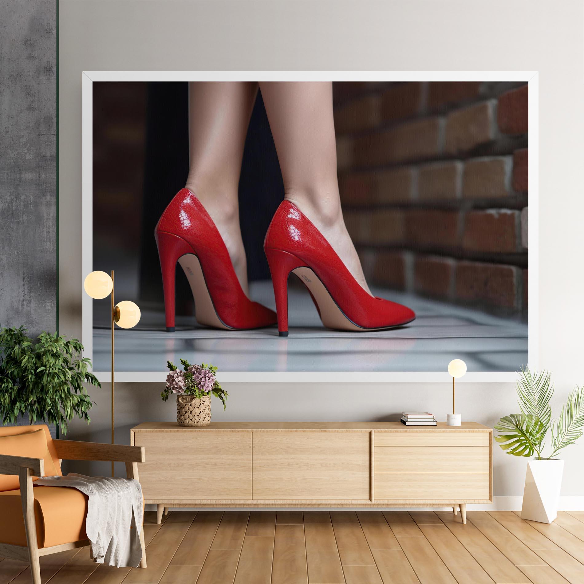 Tablou Canvas Sexy Red Heels mockup 9