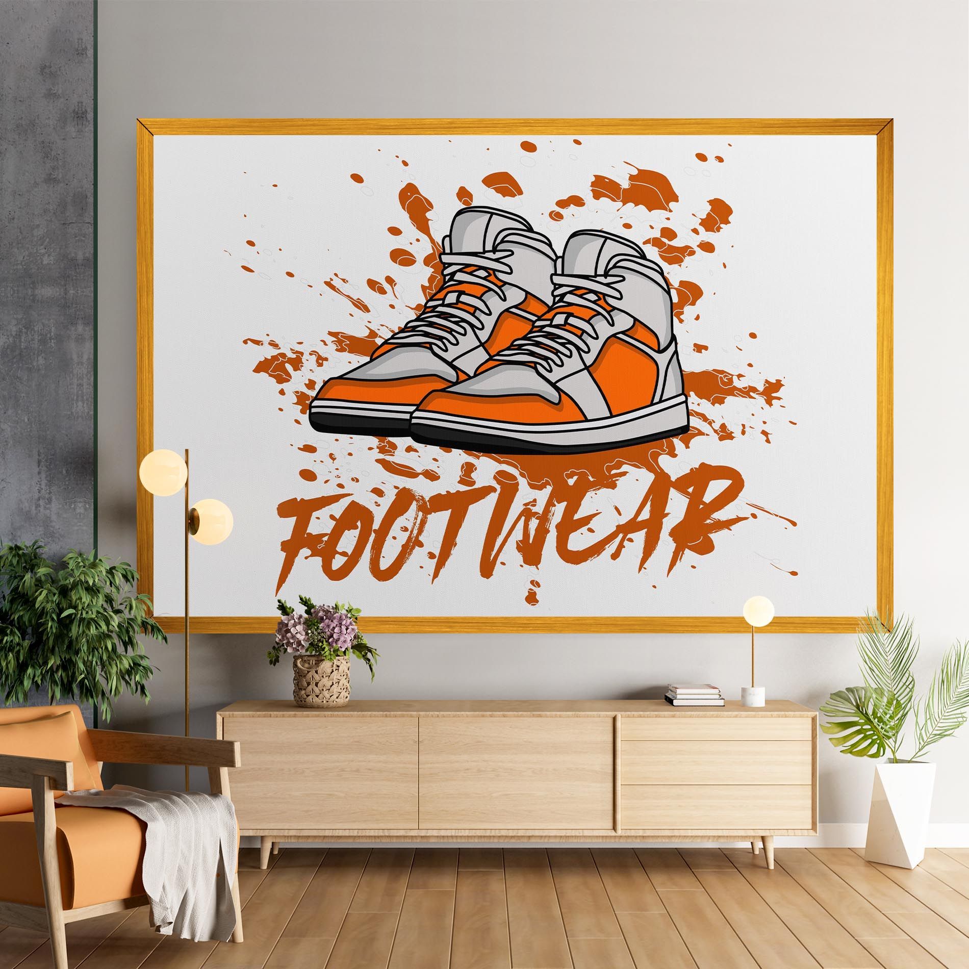 Orange Footwear mockup 9