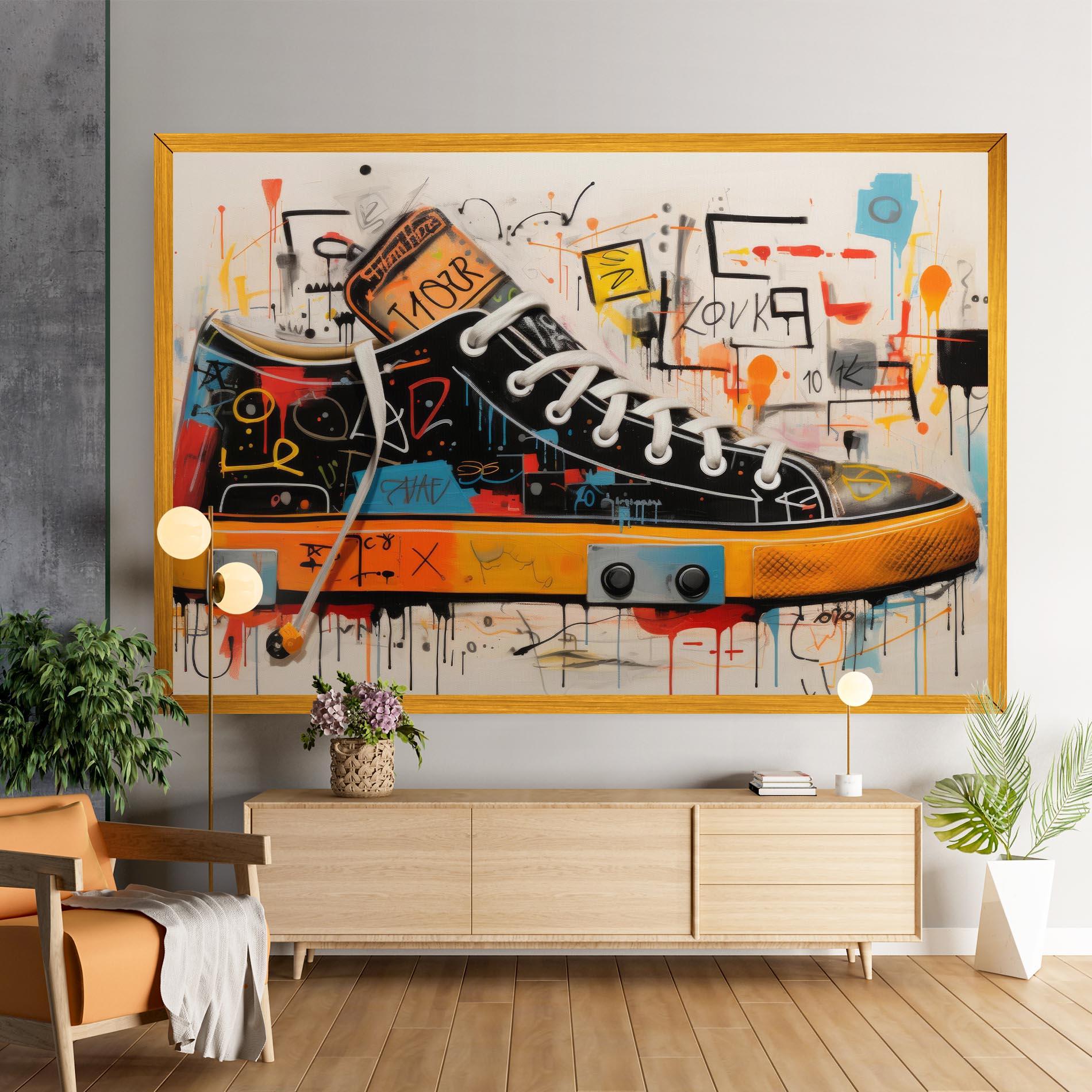 Tablou Canvas Teenager Sneakers mockup 9