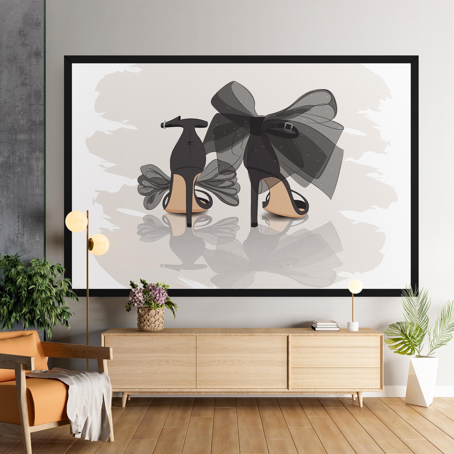 Tablou Canvas Black Bow Heels mockup 9