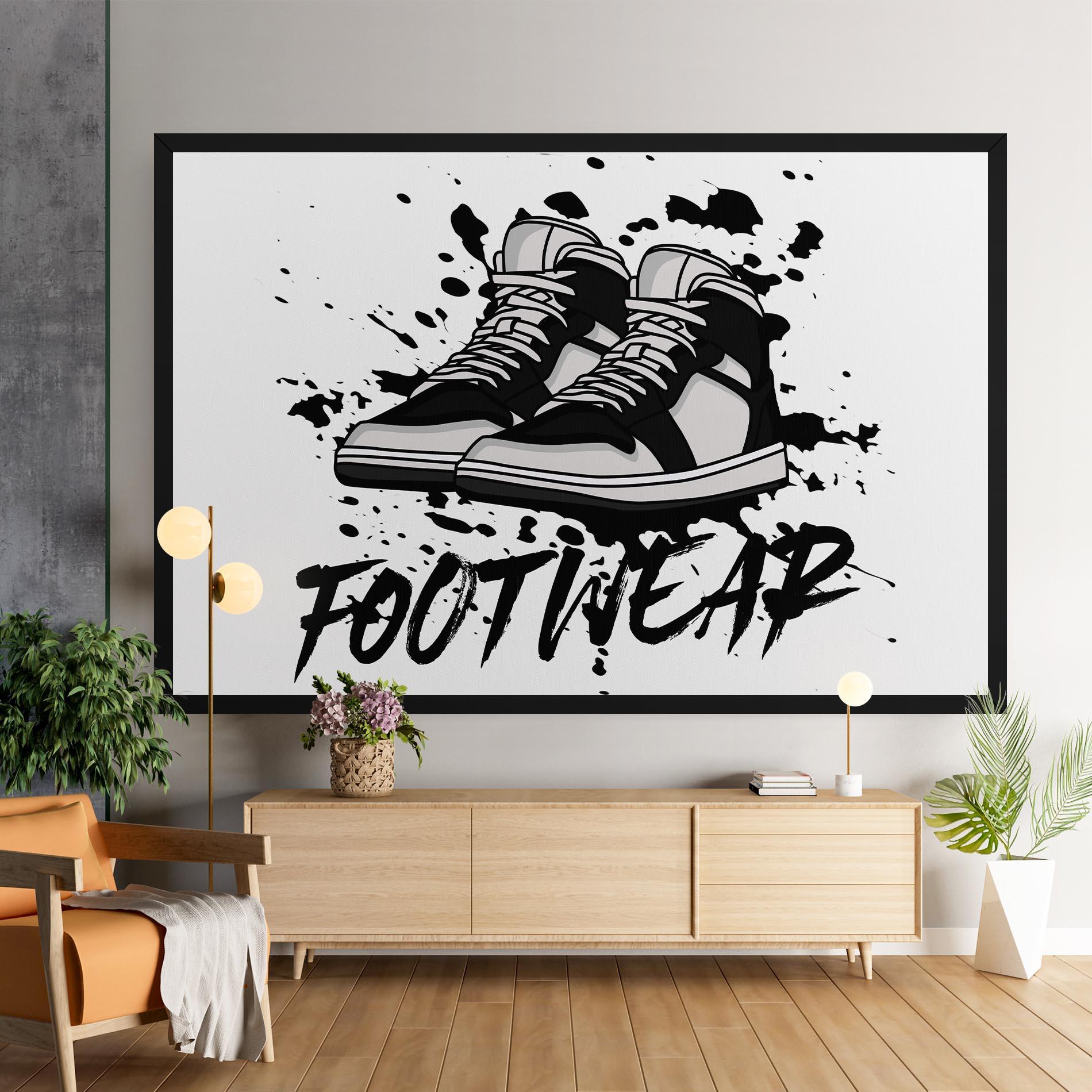 Tablou Canvas Black Footwear mockup 9