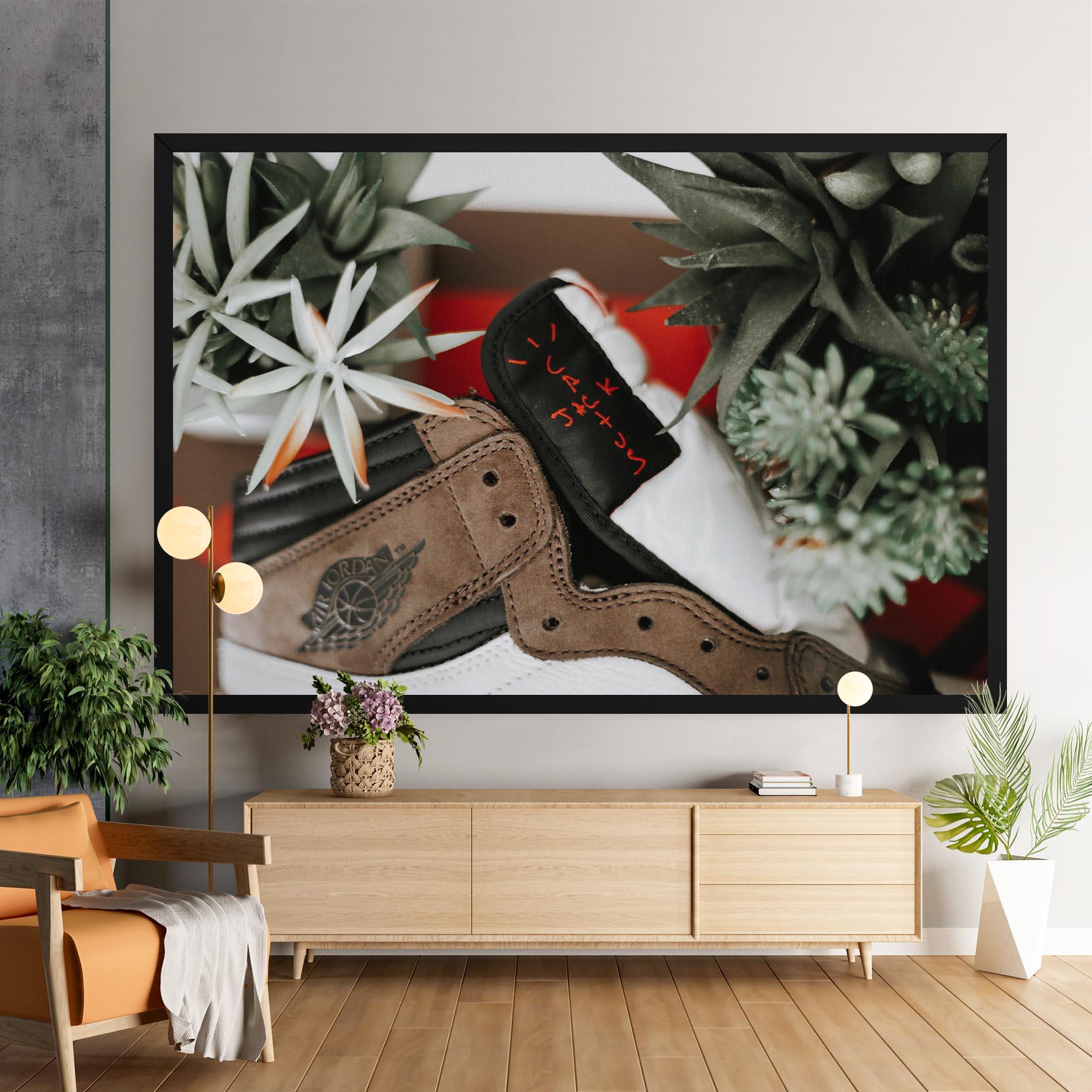 Tablou Canvas Brown Air Jordan mockup 9