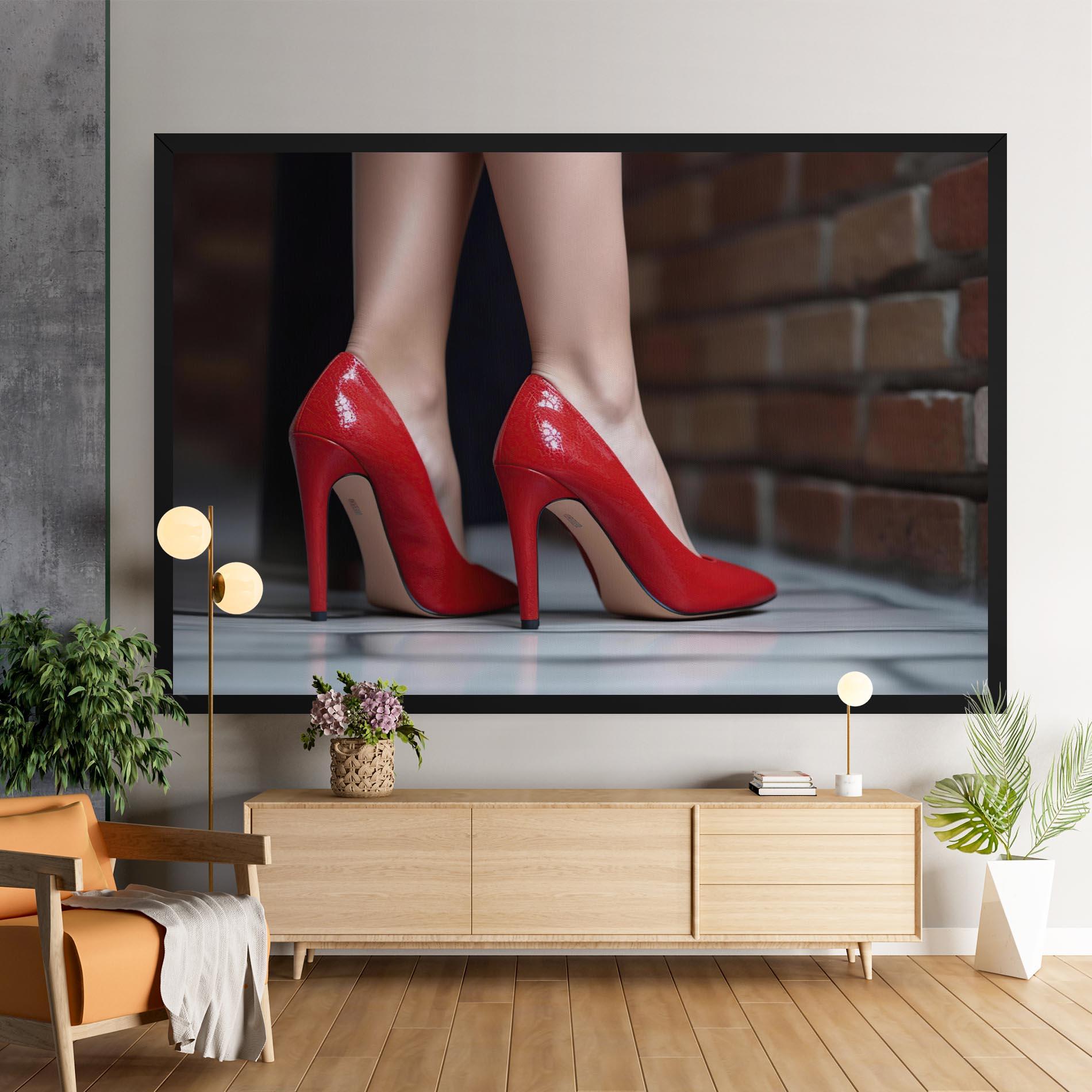 Tablou Canvas Sexy Red Heels mockup 9