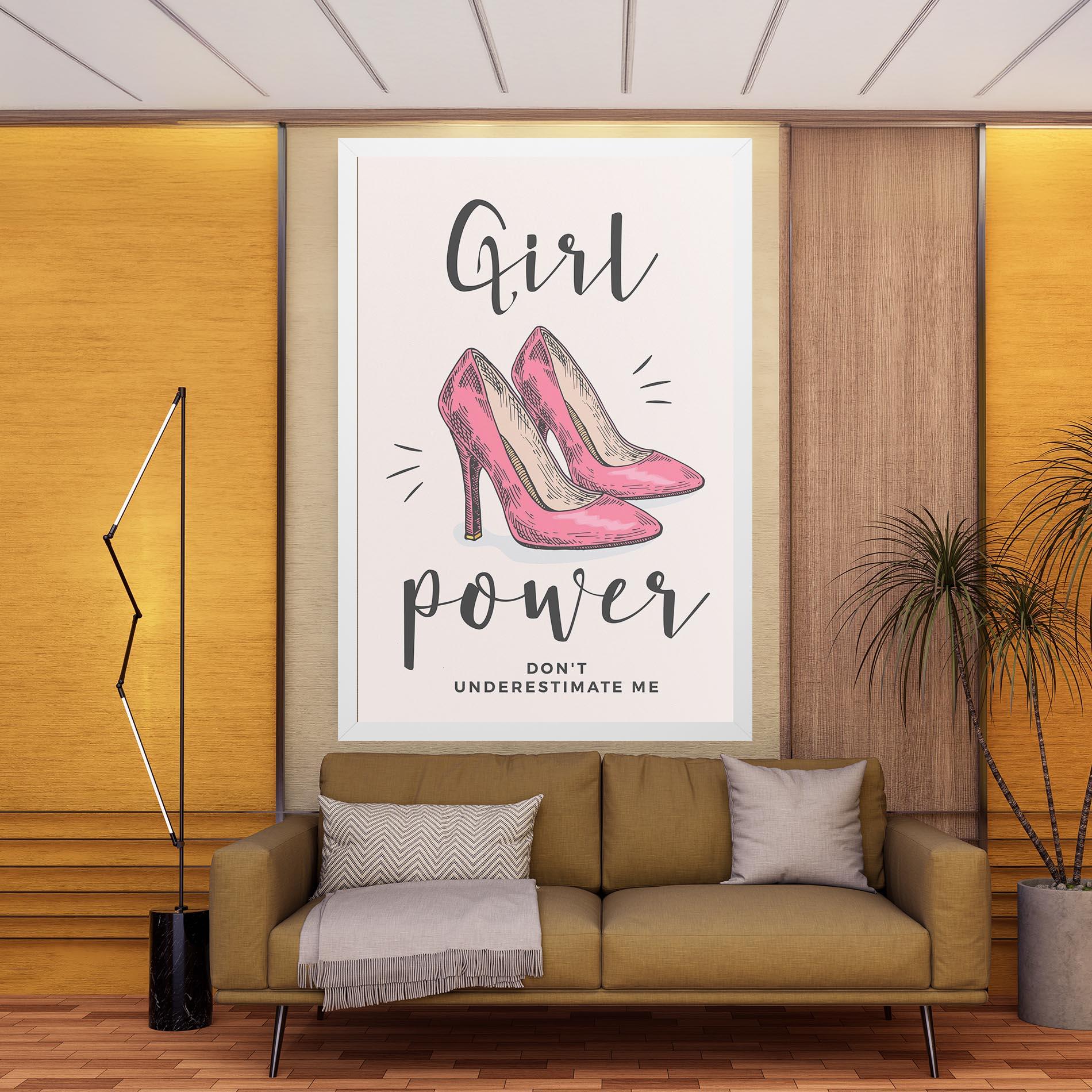 Tablou Canvas Girl Power mockup 9