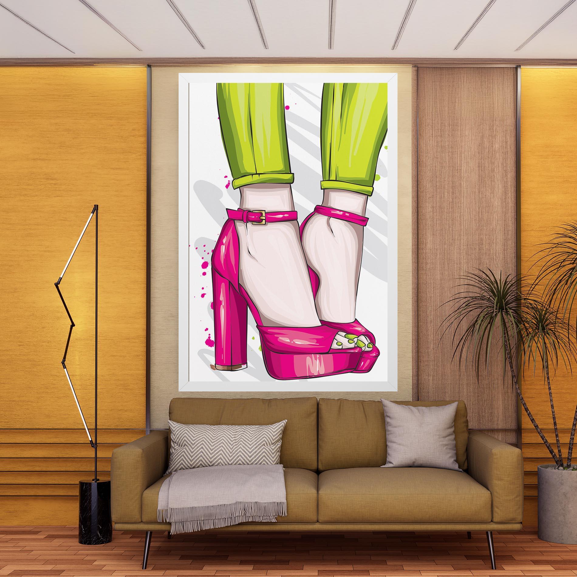 Tablou Canvas Green Nails mockup 9