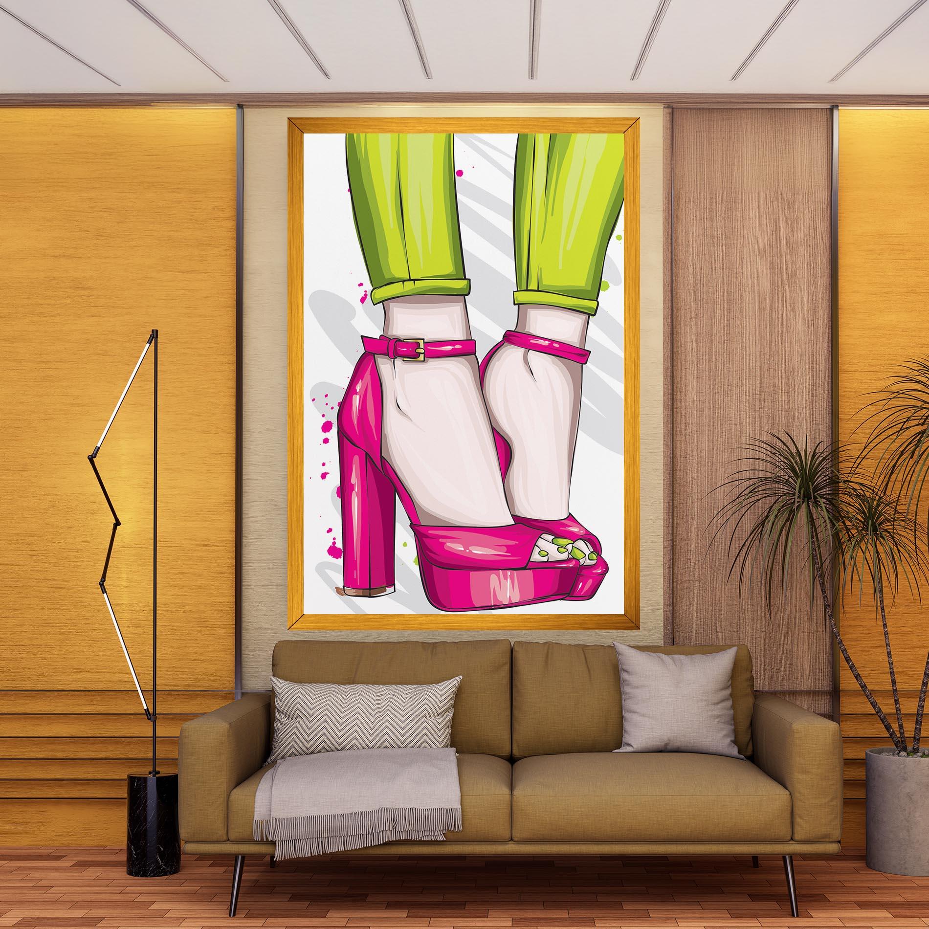 Tablou Canvas Green Nails mockup 9