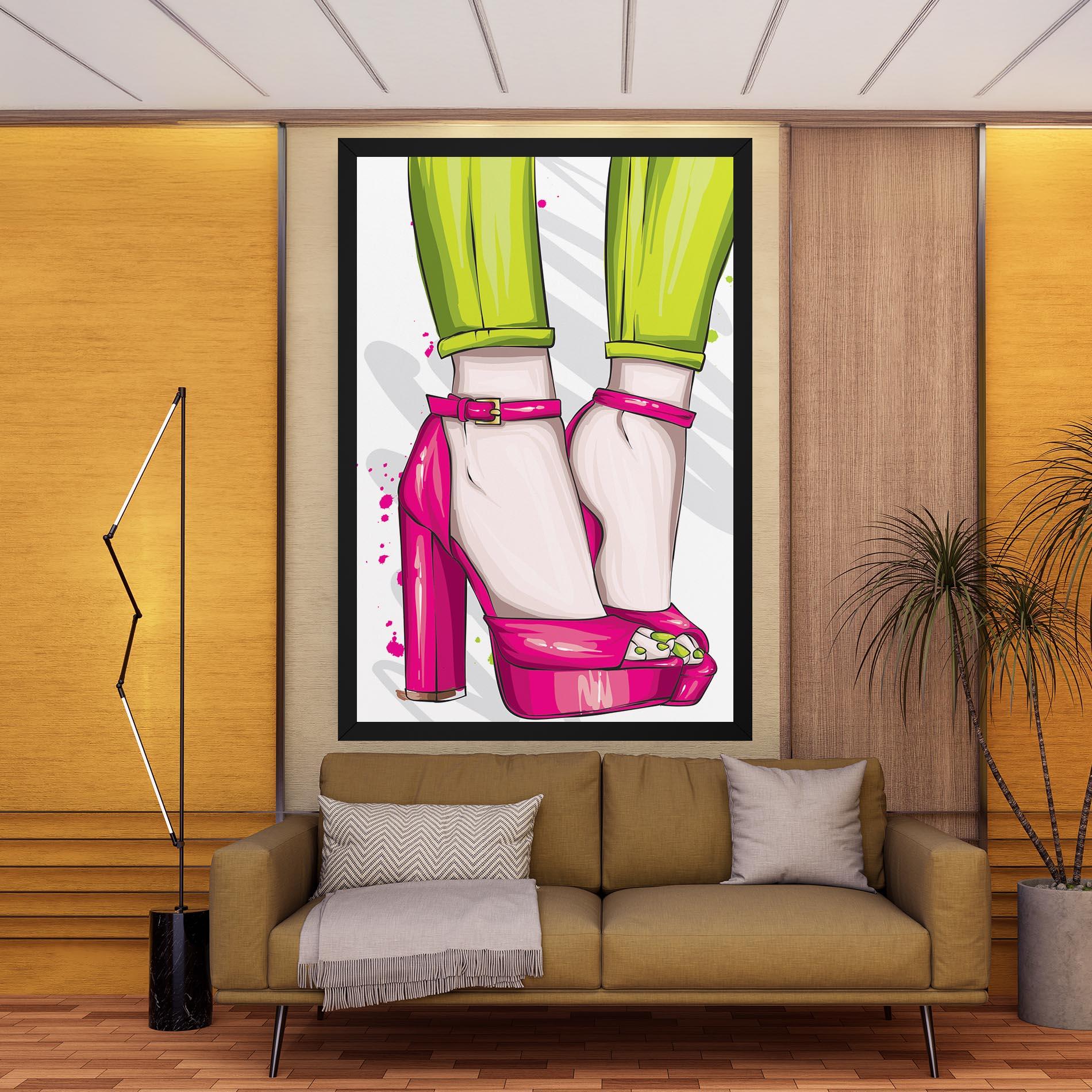 Tablou Canvas Green Nails mockup 9