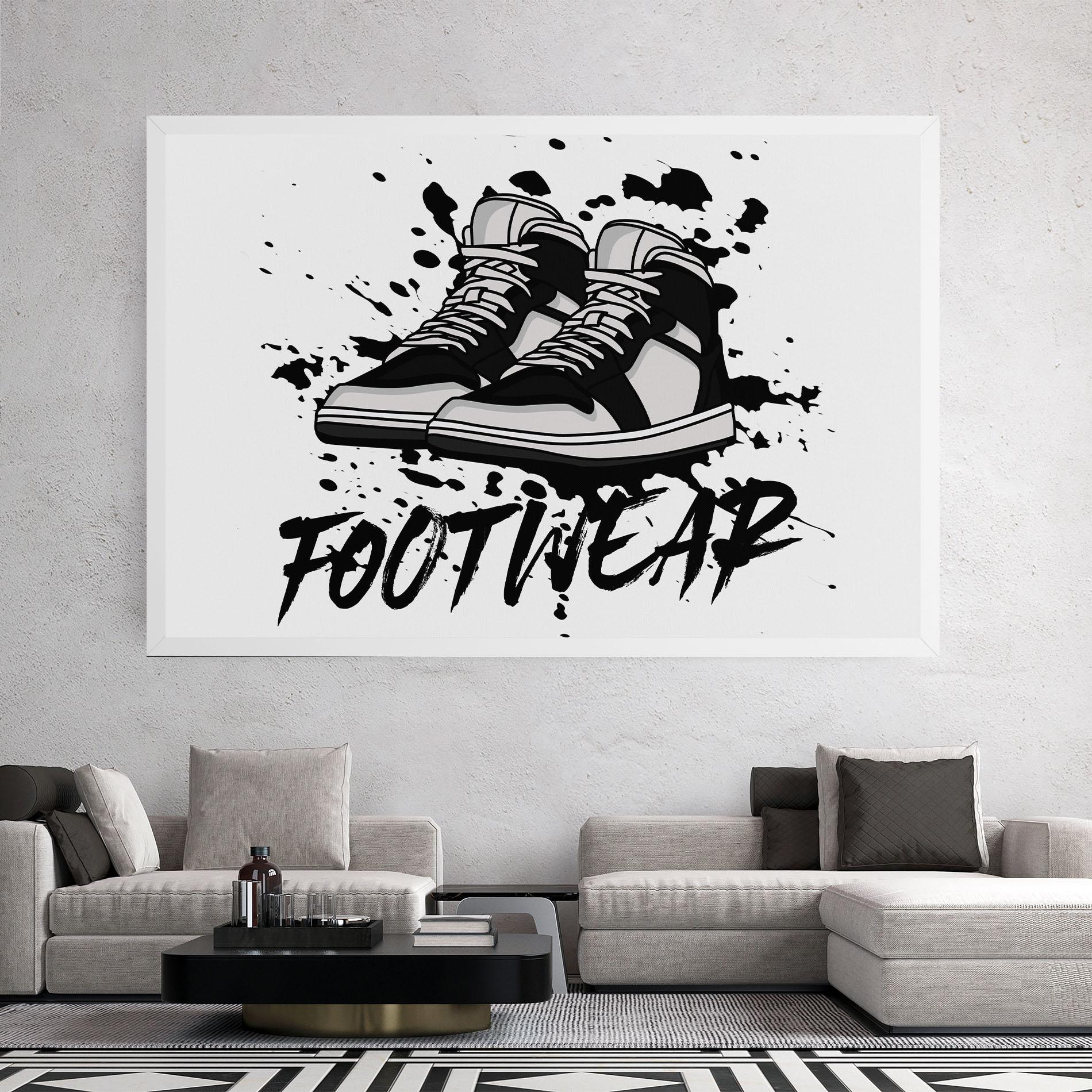 Tablou Canvas Black Footwear mockup 2