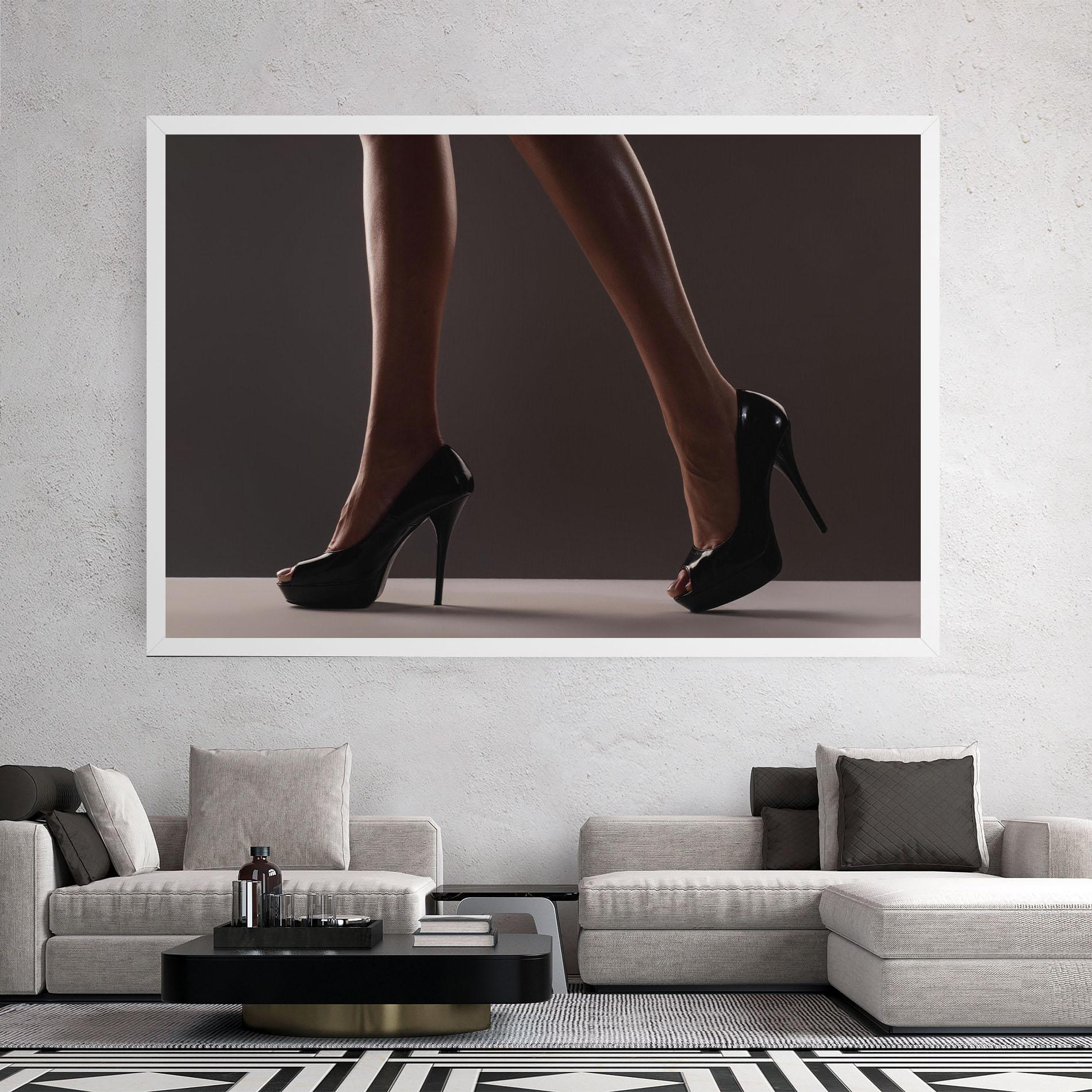 Tablou Canvas Black High Heels mockup 2