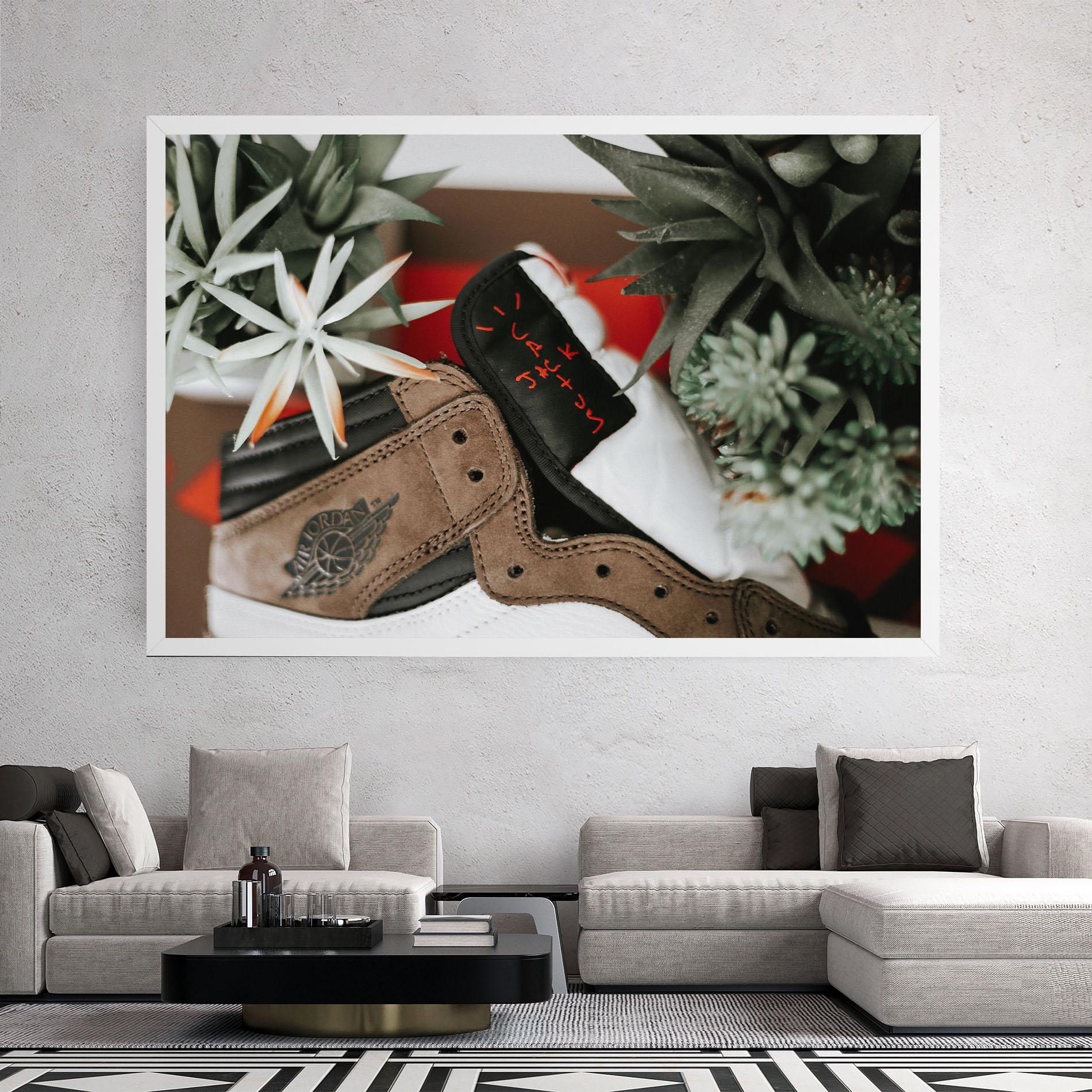Tablou Canvas Brown Air Jordan mockup 2