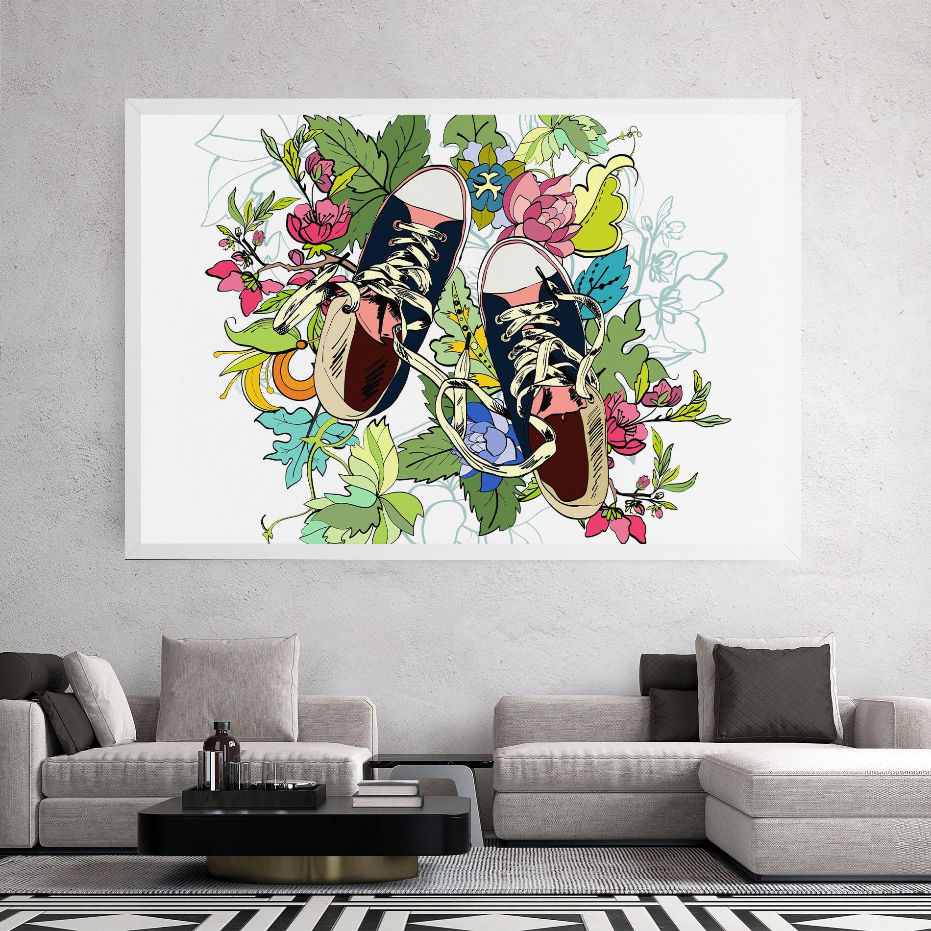 Tablou Canvas Flower Shoes mockup 2