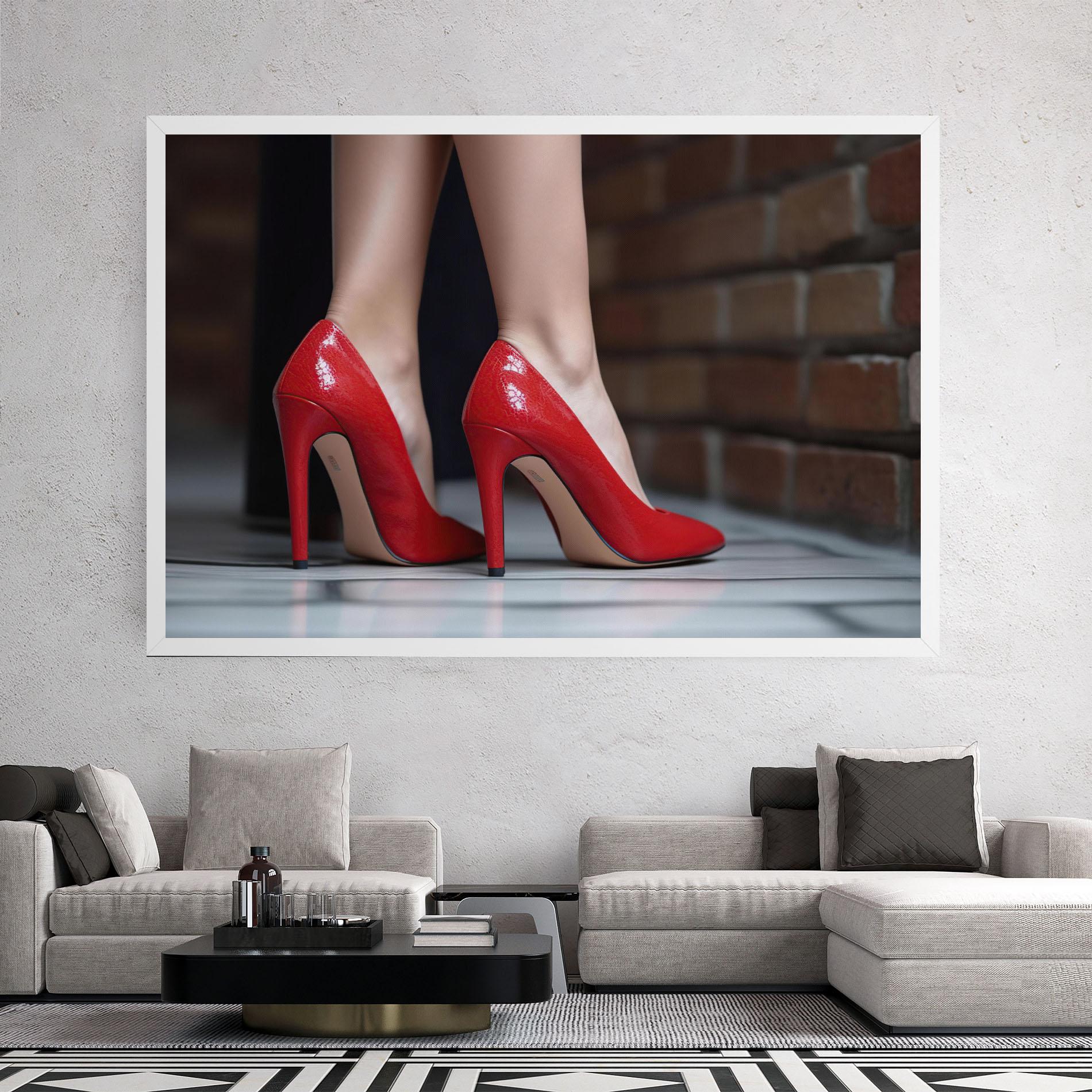 Tablou Canvas Sexy Red Heels mockup 2