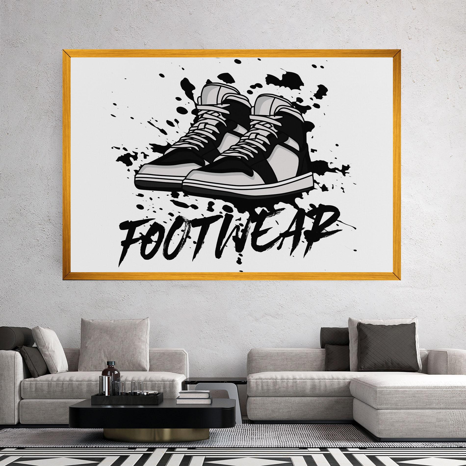 Tablou Canvas Black Footwear mockup 2