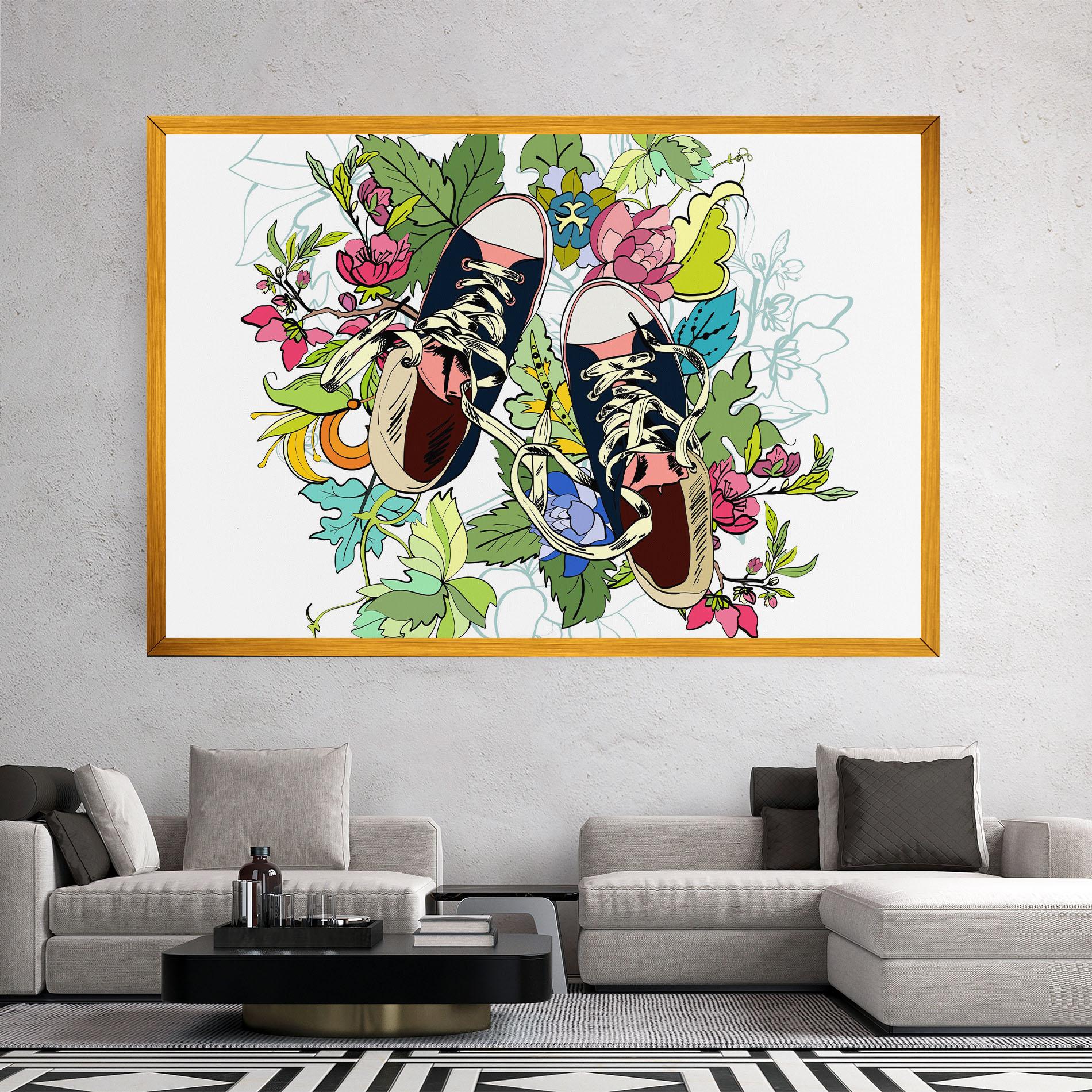 Tablou Canvas Flower Shoes mockup 2