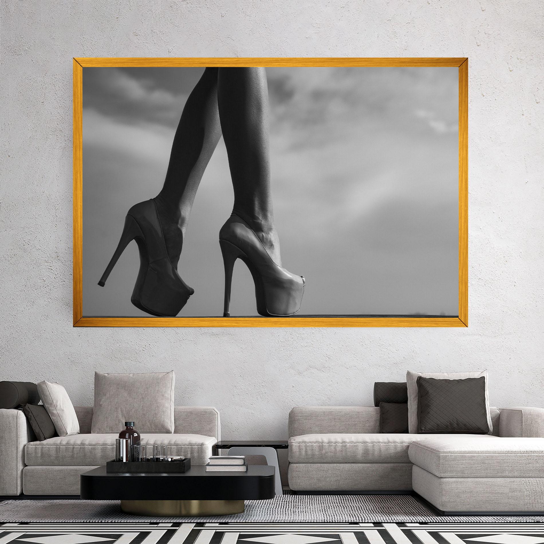 Tablou Canvas Heels Sky Background mockup 2