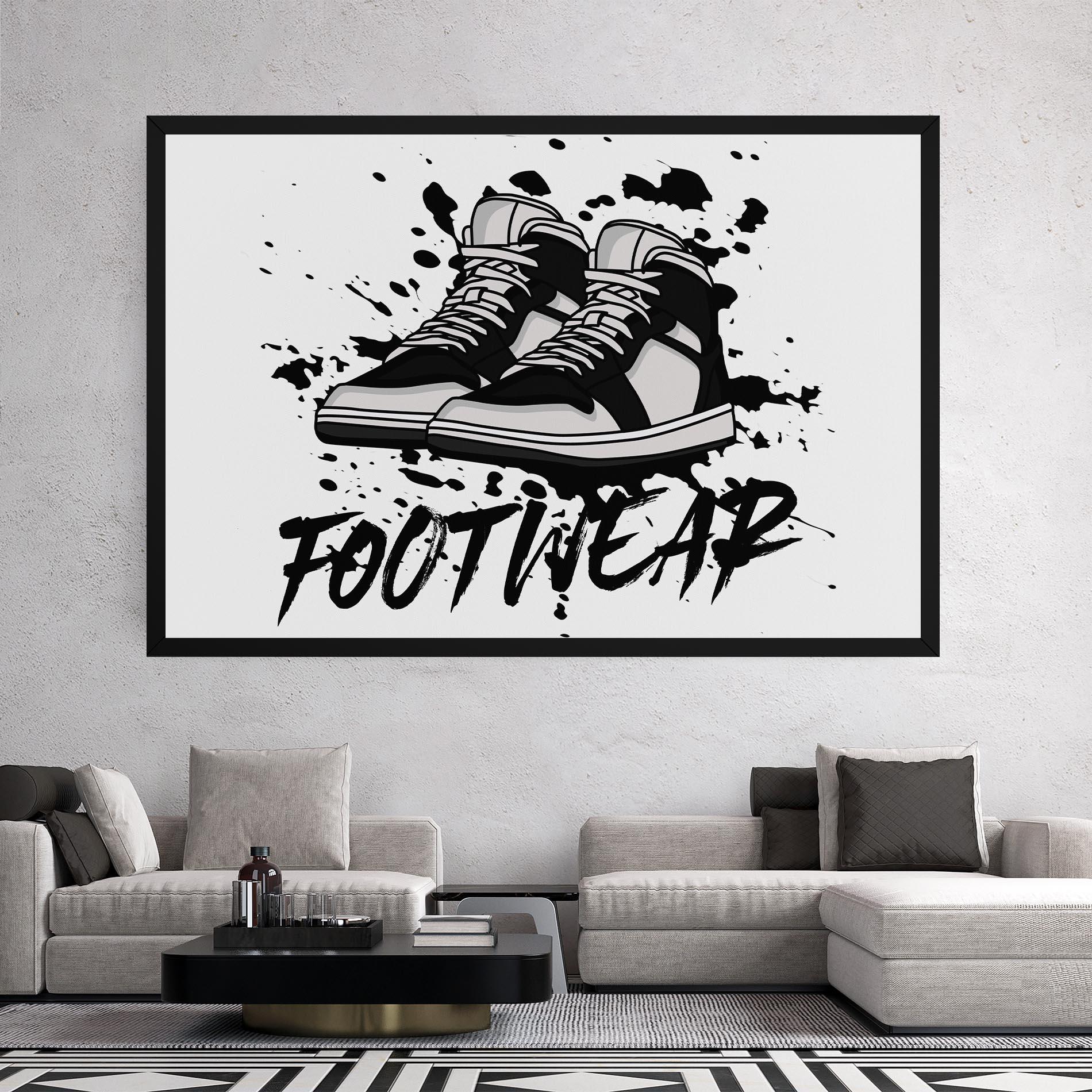 Tablou Canvas Black Footwear mockup 2