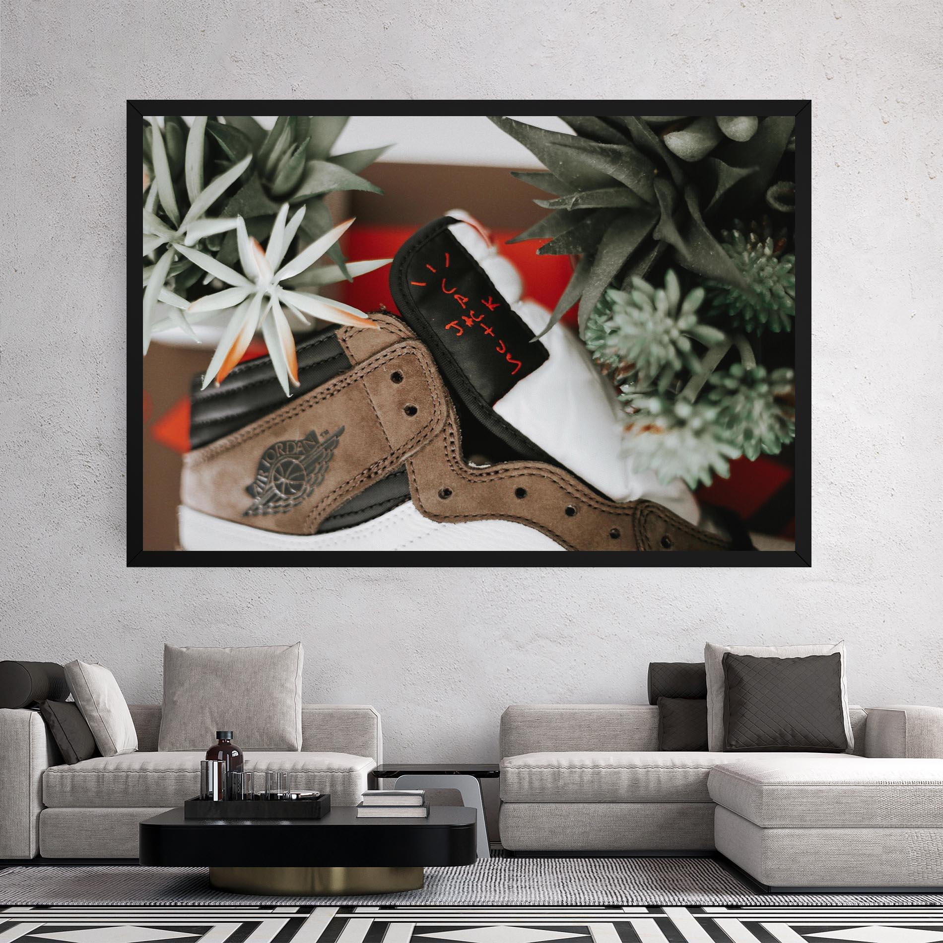 Tablou Canvas Brown Air Jordan mockup 2