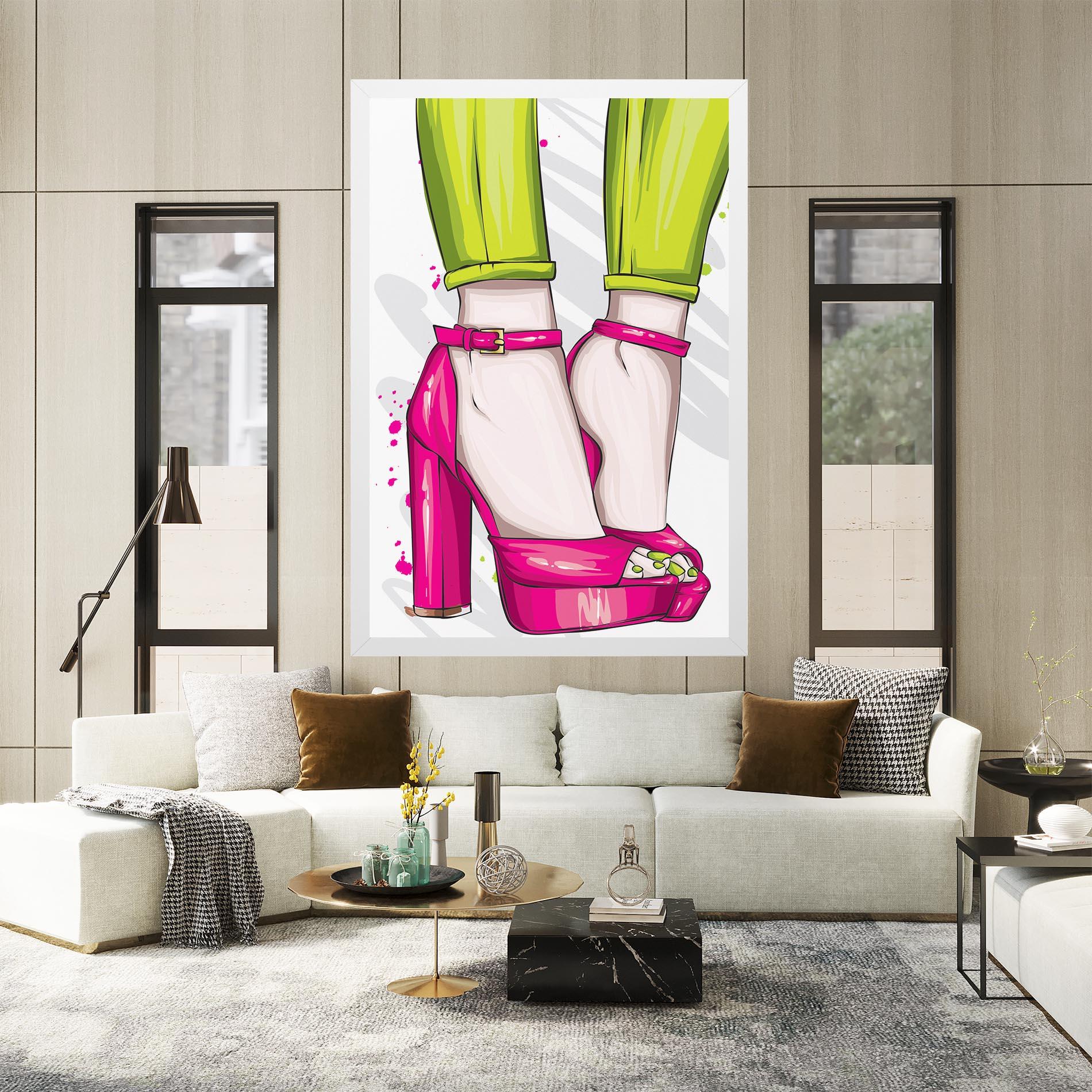 Tablou Canvas Green Nails mockup 2