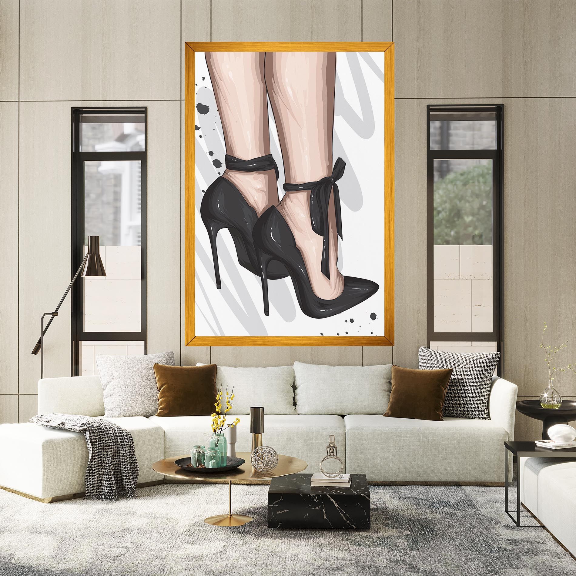 Black Woman Shoes mockup 2