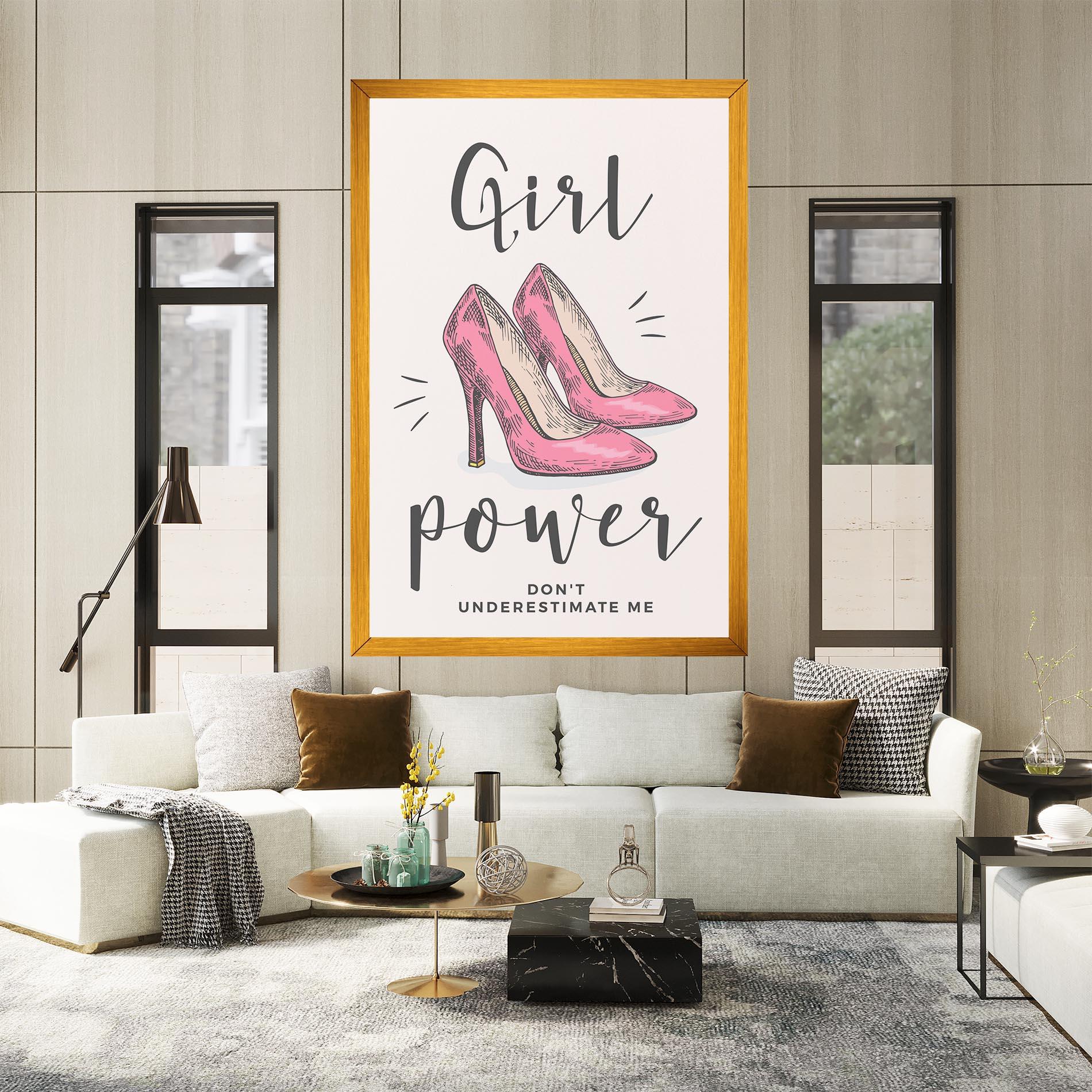 Tablou Canvas Girl Power mockup 2