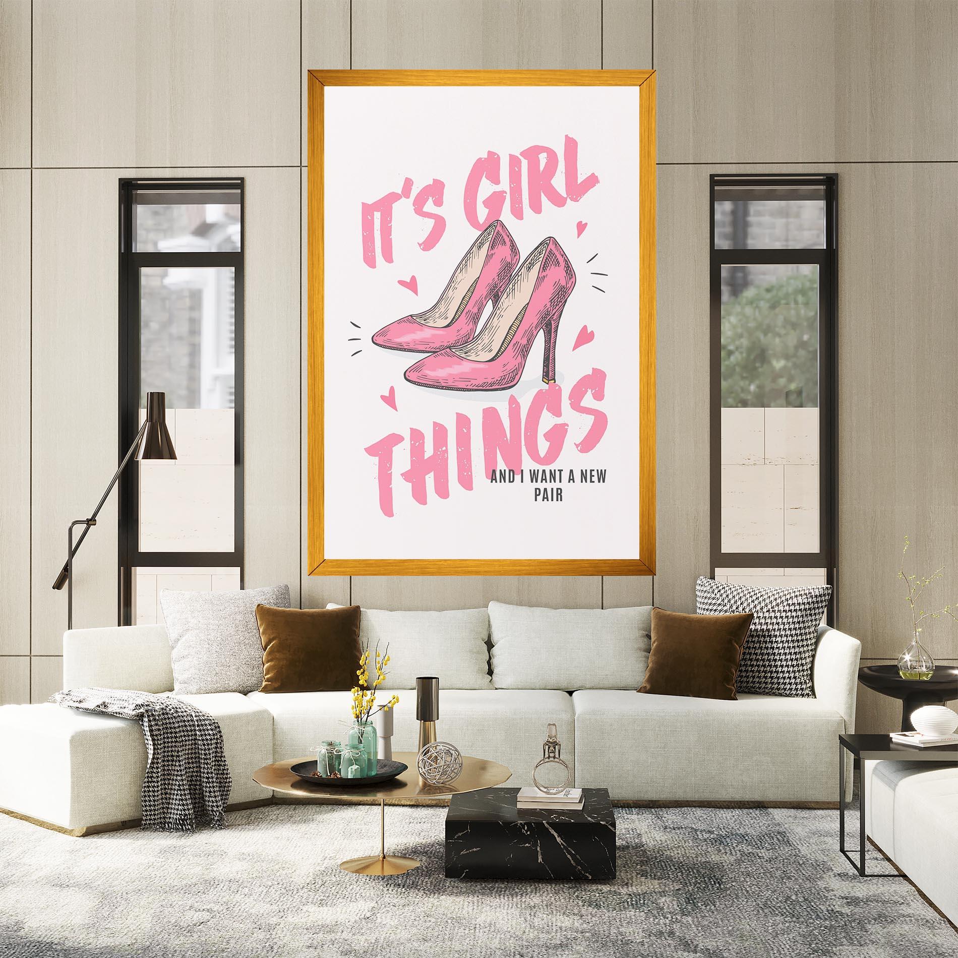 Tablou Canvas Girl Things mockup 2