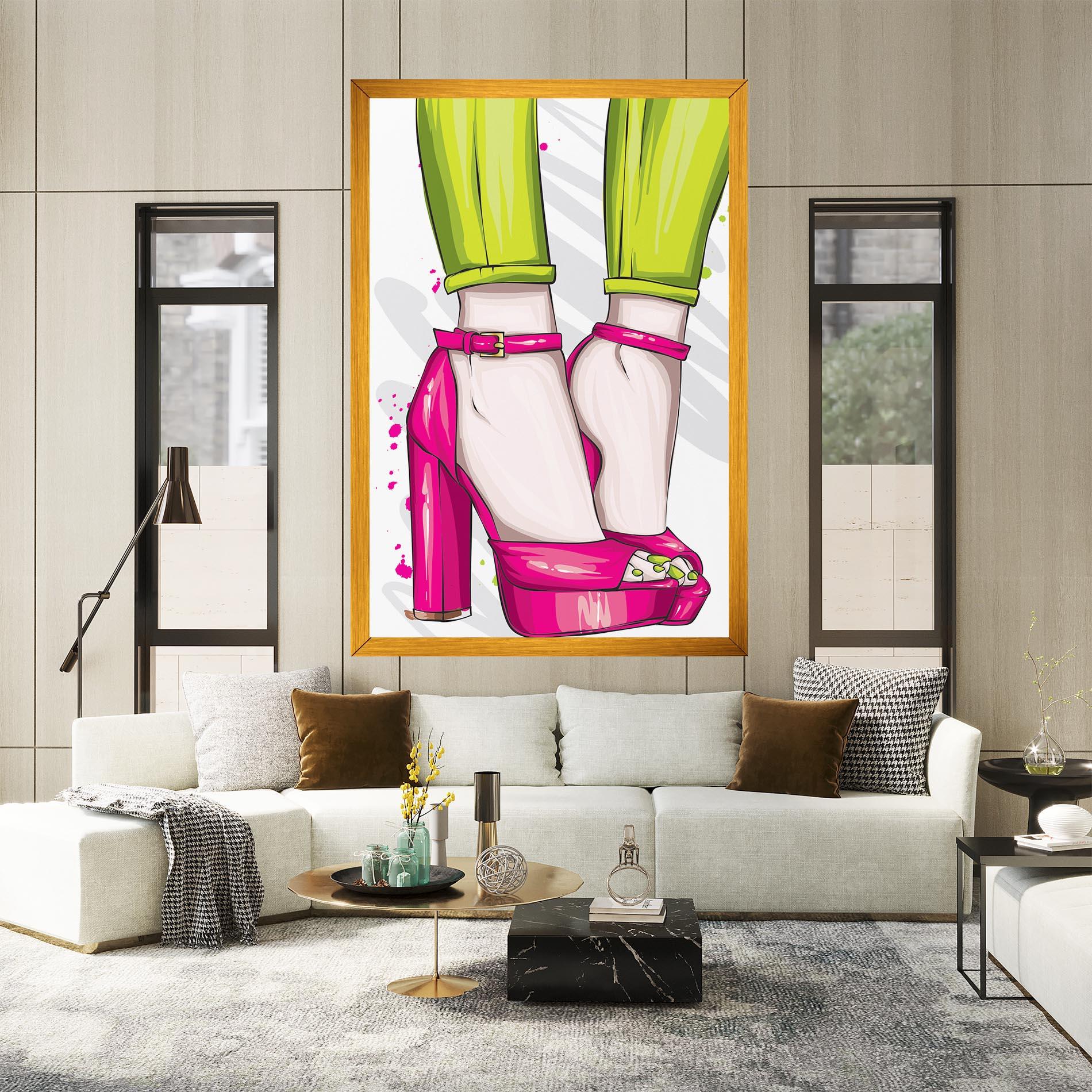 Tablou Canvas Green Nails mockup 2