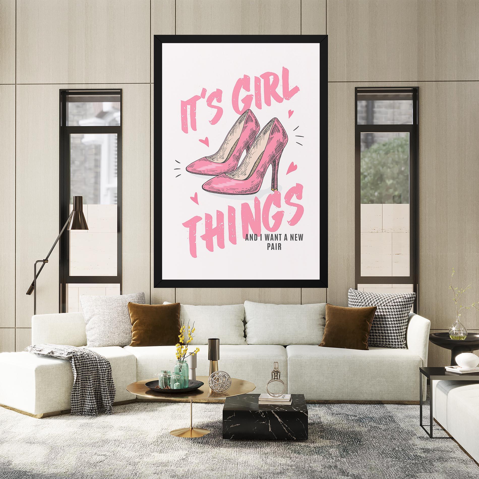 Tablou Canvas Girl Things mockup 2